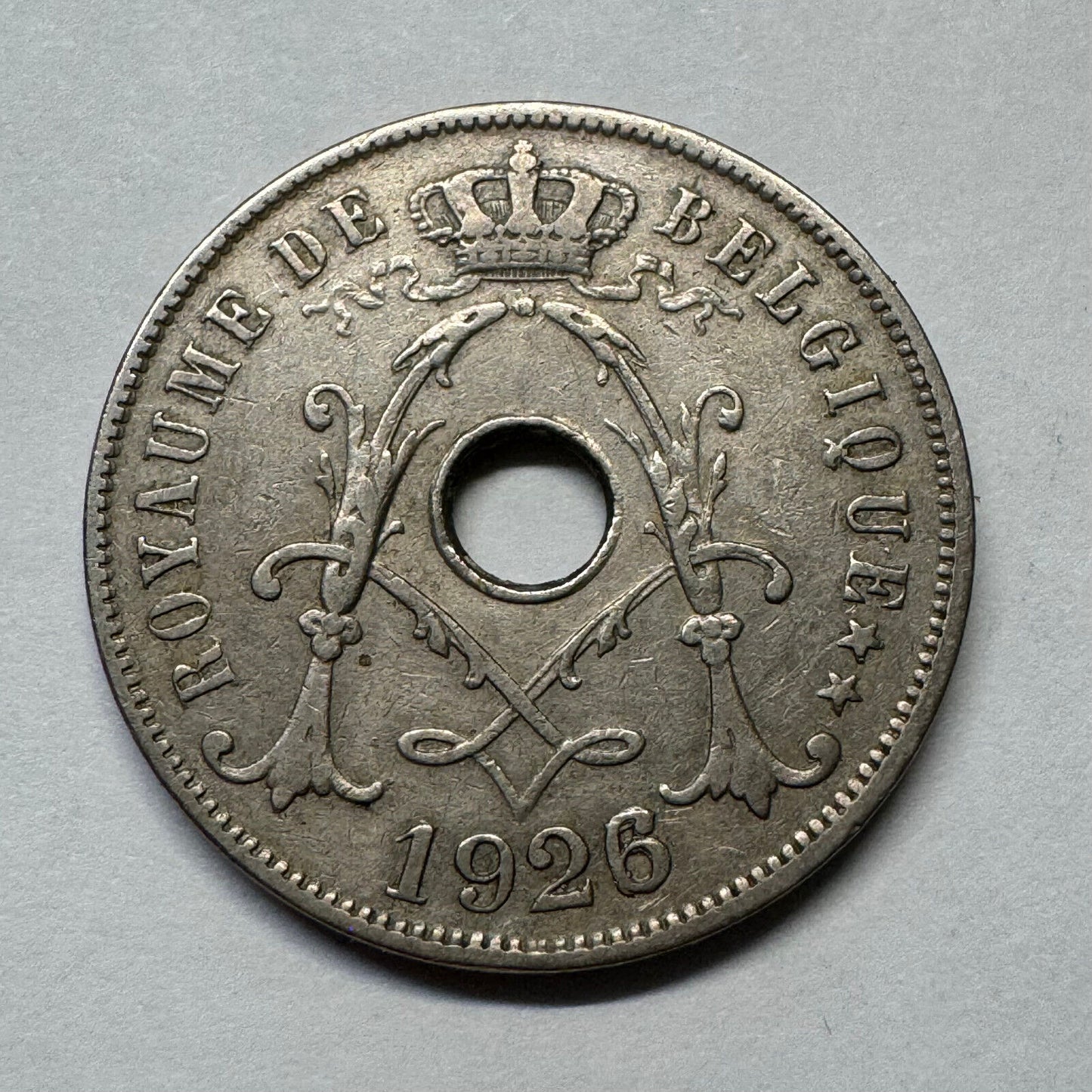 1926 Belgium 25 Centimes - Beautiful Coin - #B-023