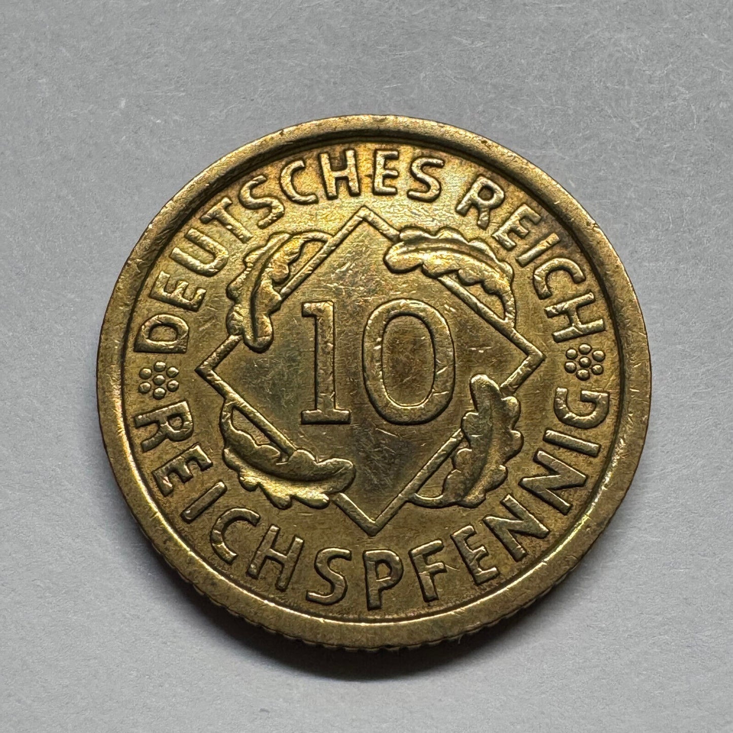 1932 Germany 10 Reichspfennig - Beautiful Coin - #B-019