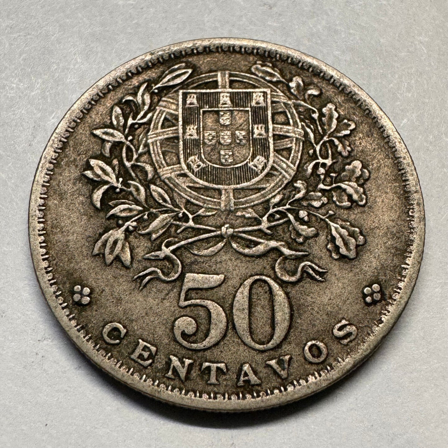 1944 Portugal 50 Centavos - Beautiful Coin - #A-042