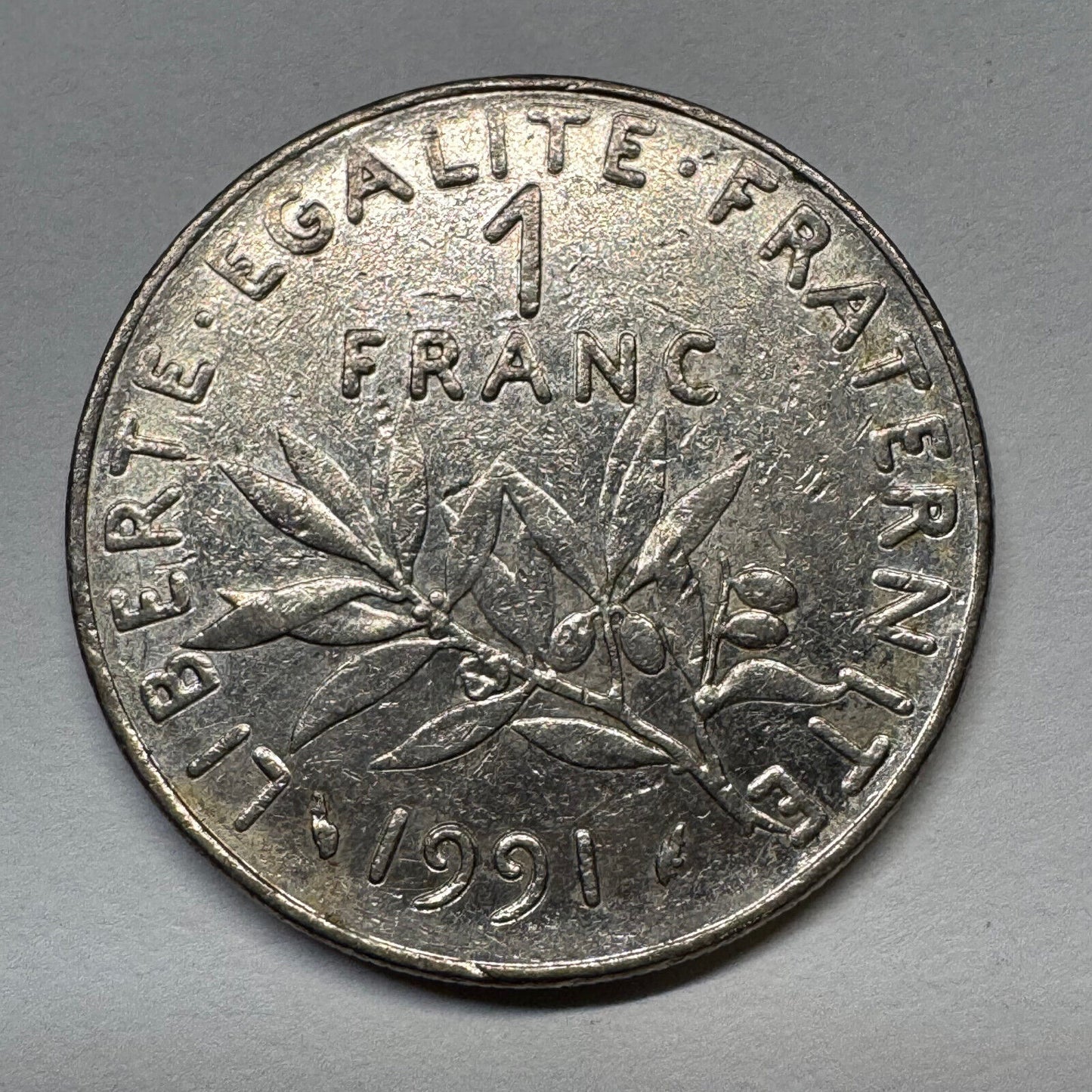 1991 France 1 Franc - Beautiful Coin - #B-049