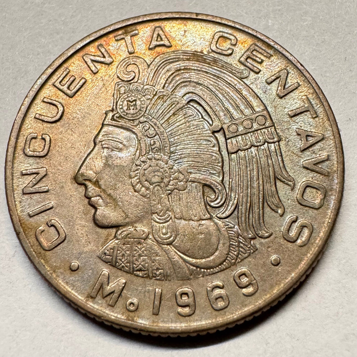 1969 Mexico 50 Centavos - Beautiful Coin - #A-017