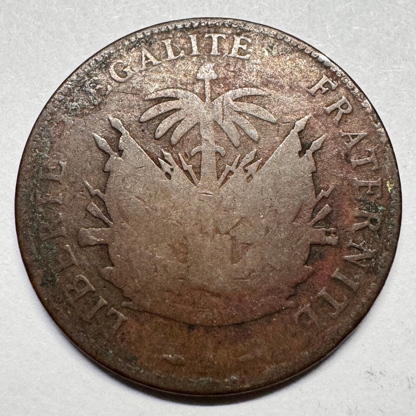 1894 Haiti 2 Cents - Lower Details - Beautiful Coin - #A-043
