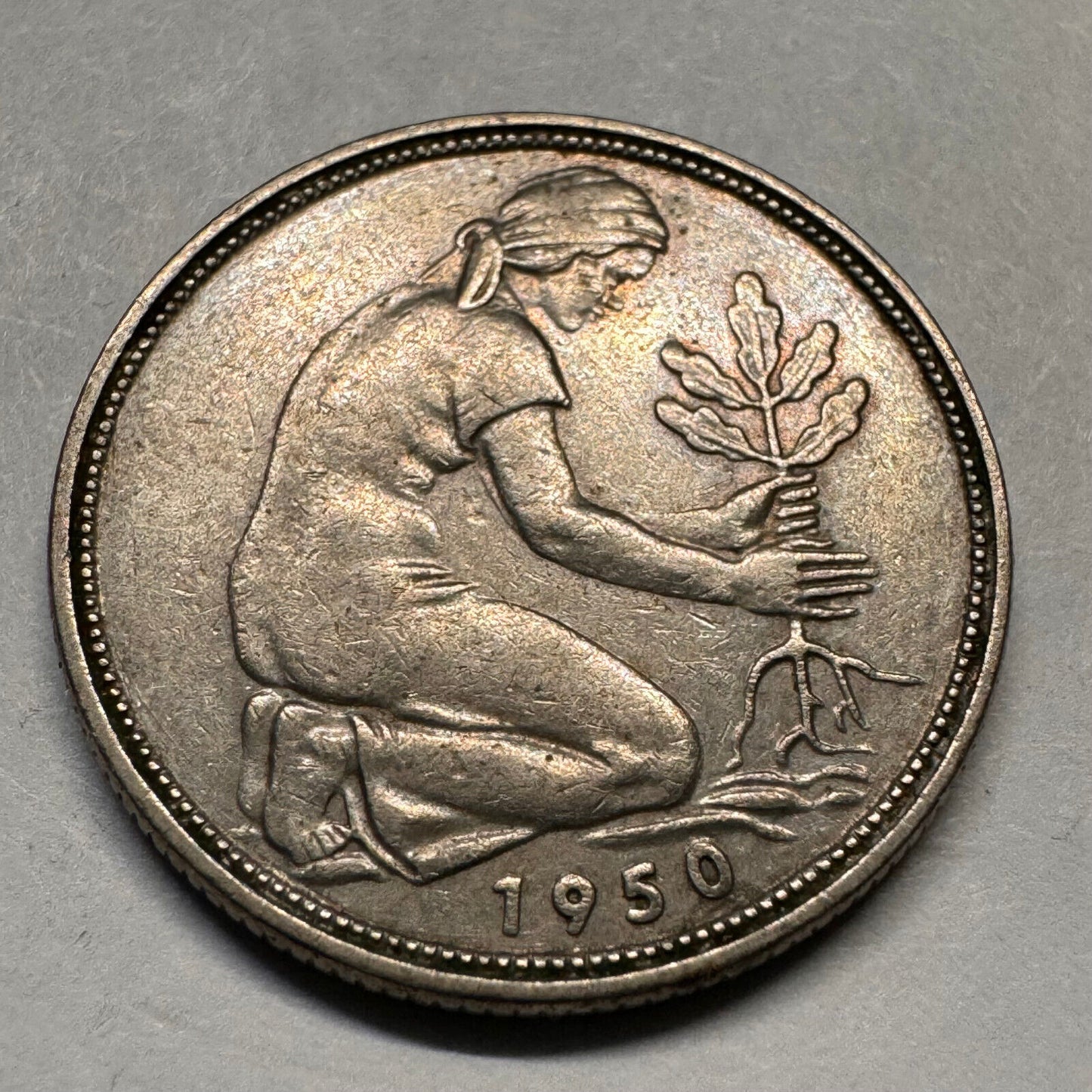 1950 Germany 50 Pfennig - J - Beautiful Coin - #B-042