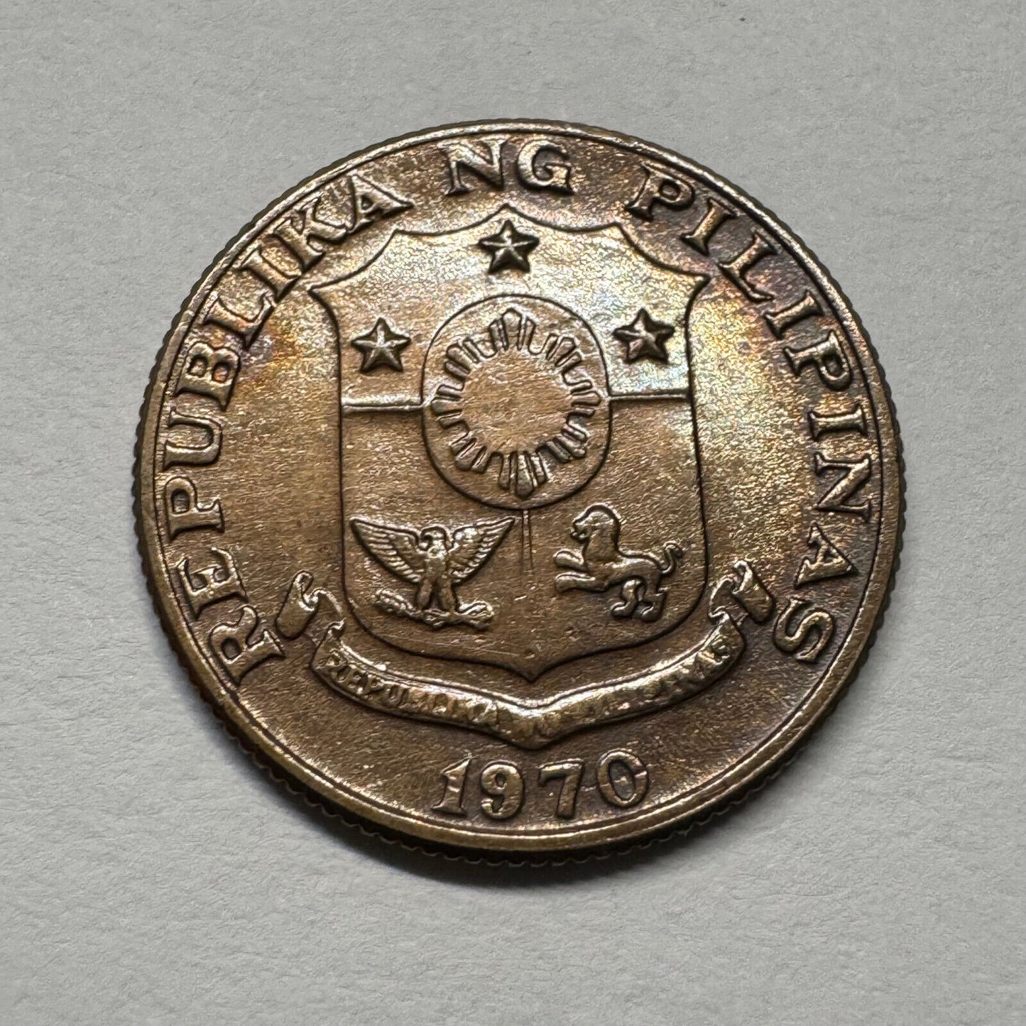 1970 Philippines 10 Sentimos - Beautiful Coin - #B-054