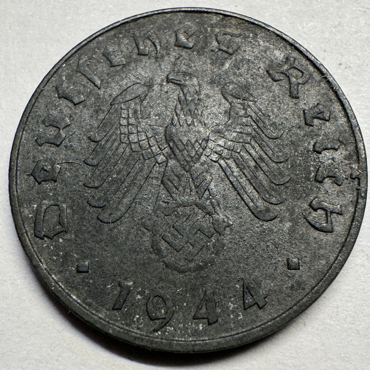 1944 Germany 10 Reichspfennig - Beautiful Coin - #A-087