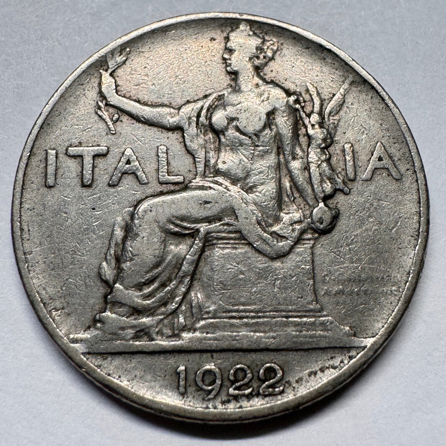 1922 Italy 1 Lira - Beautiful Coin - #A-044