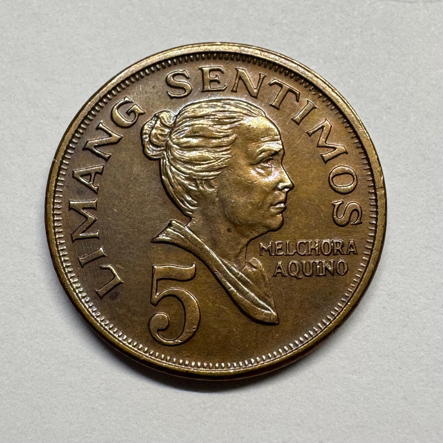 1970 Philippines 5 Sentimos - Beautiful Coin - #B-048