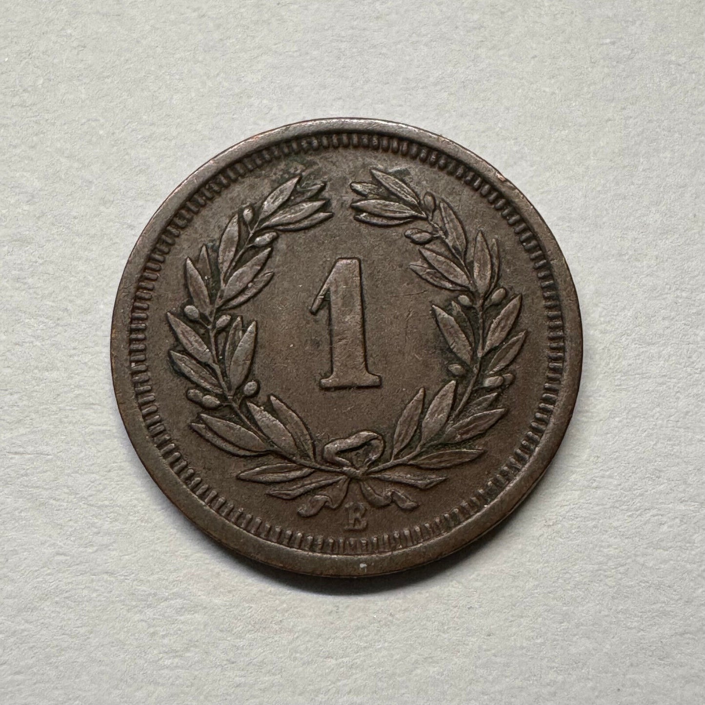 1927 Switzerland 1 Rappen - Beautiful Coin - #B-043