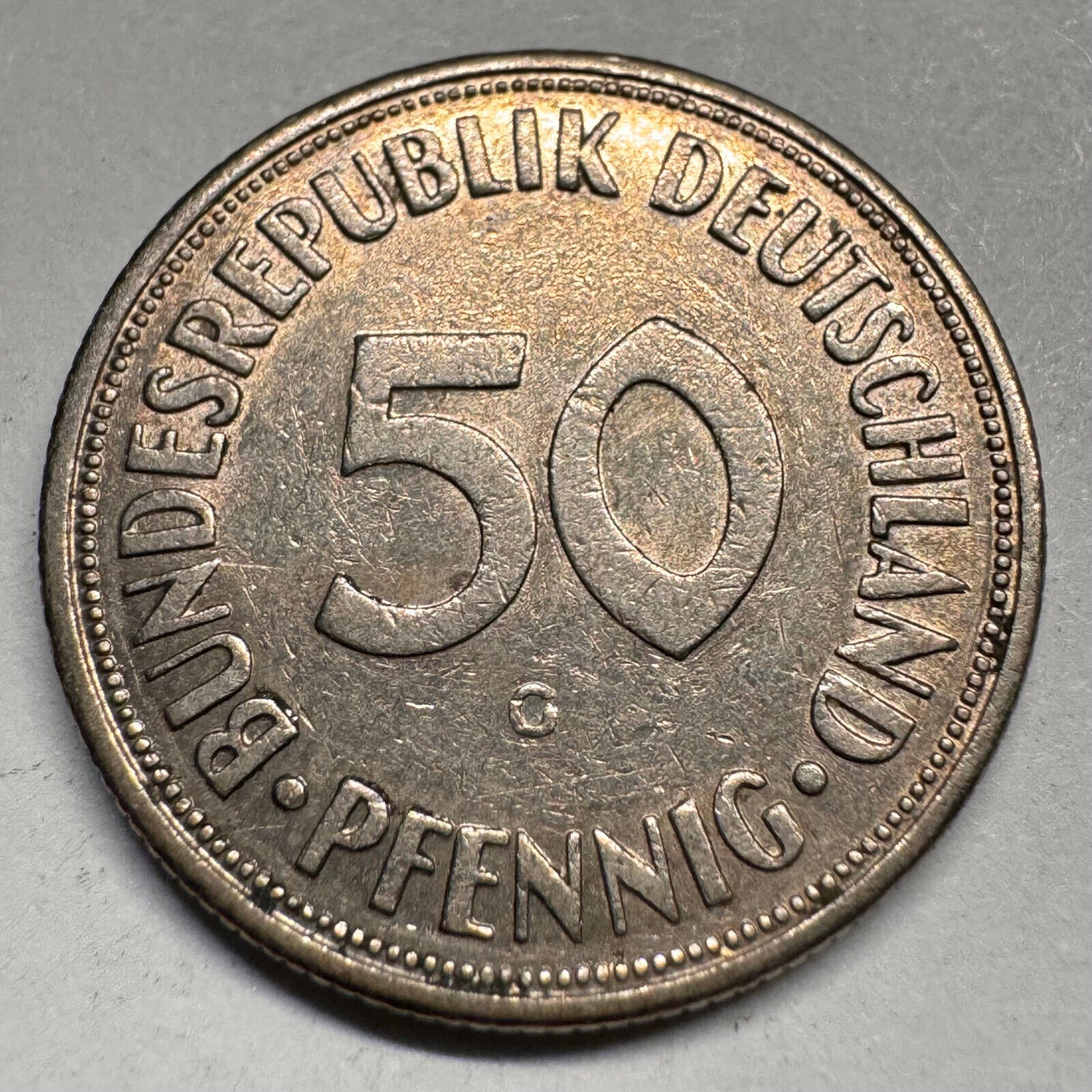 1970 Germany 50 Pfennig - G - Beautiful Coin - #A-049
