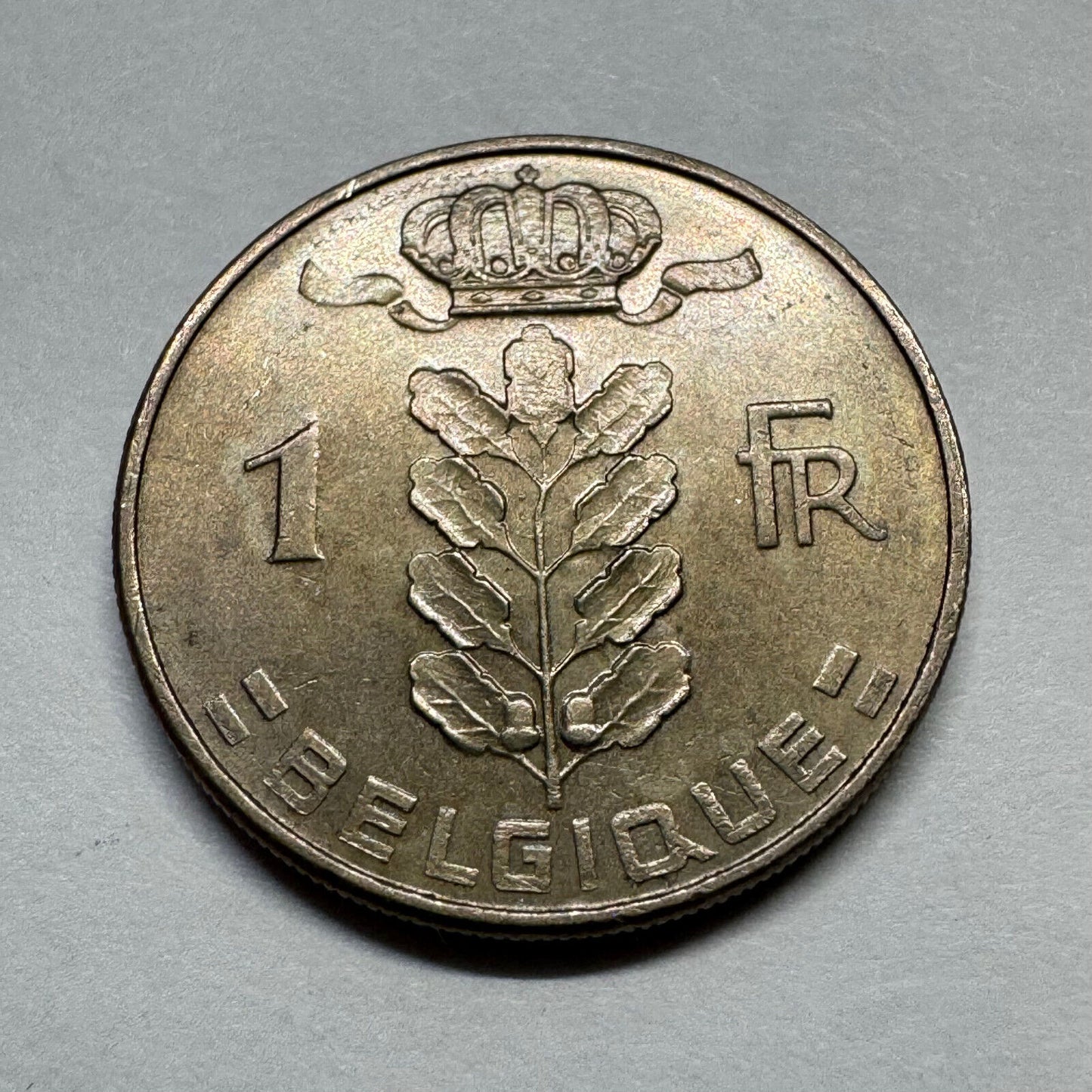 1960 Belgium 1 Francs - Beautiful Coin - #B-029