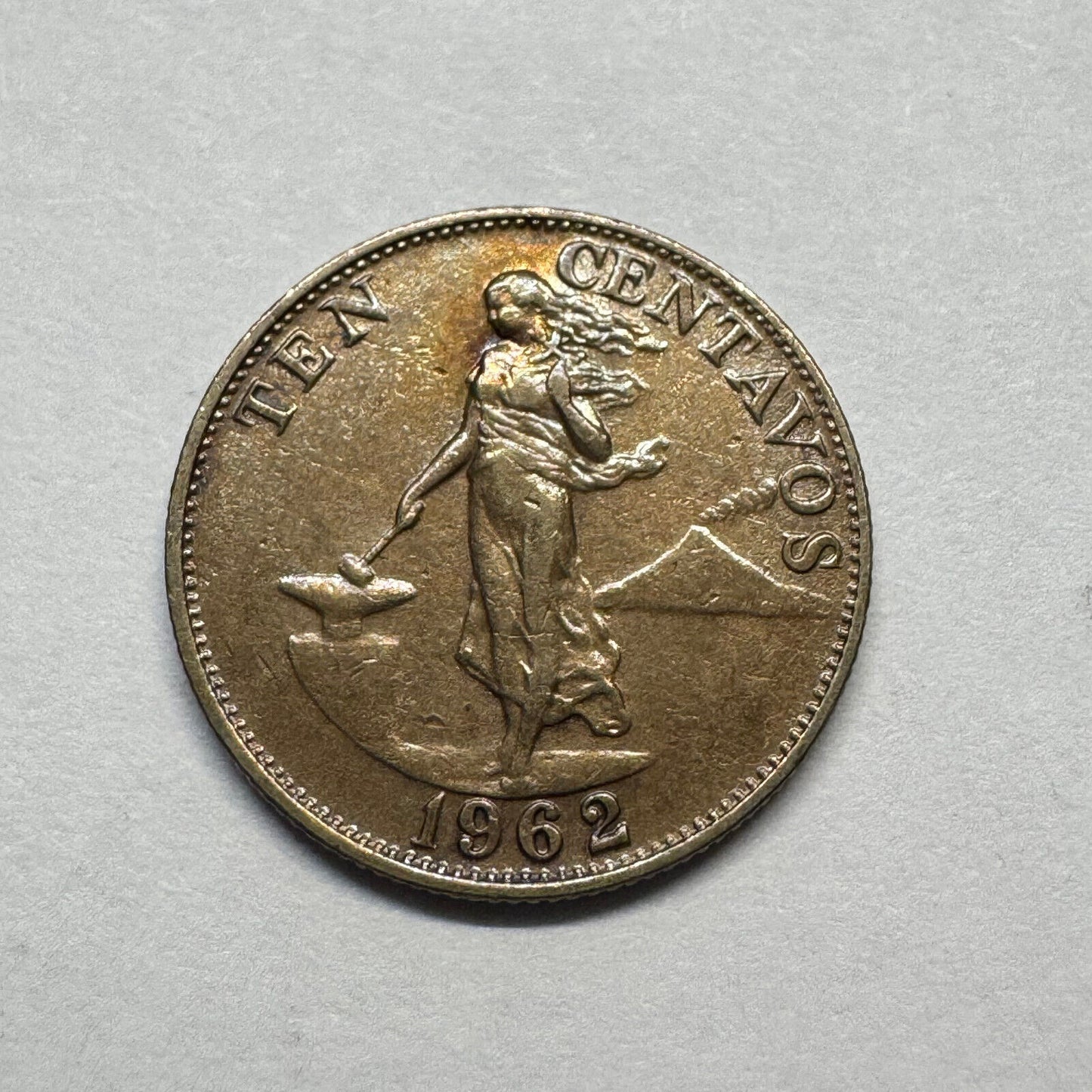 1962 Philippines 10 Centavos - Beautiful Coin - #B-015