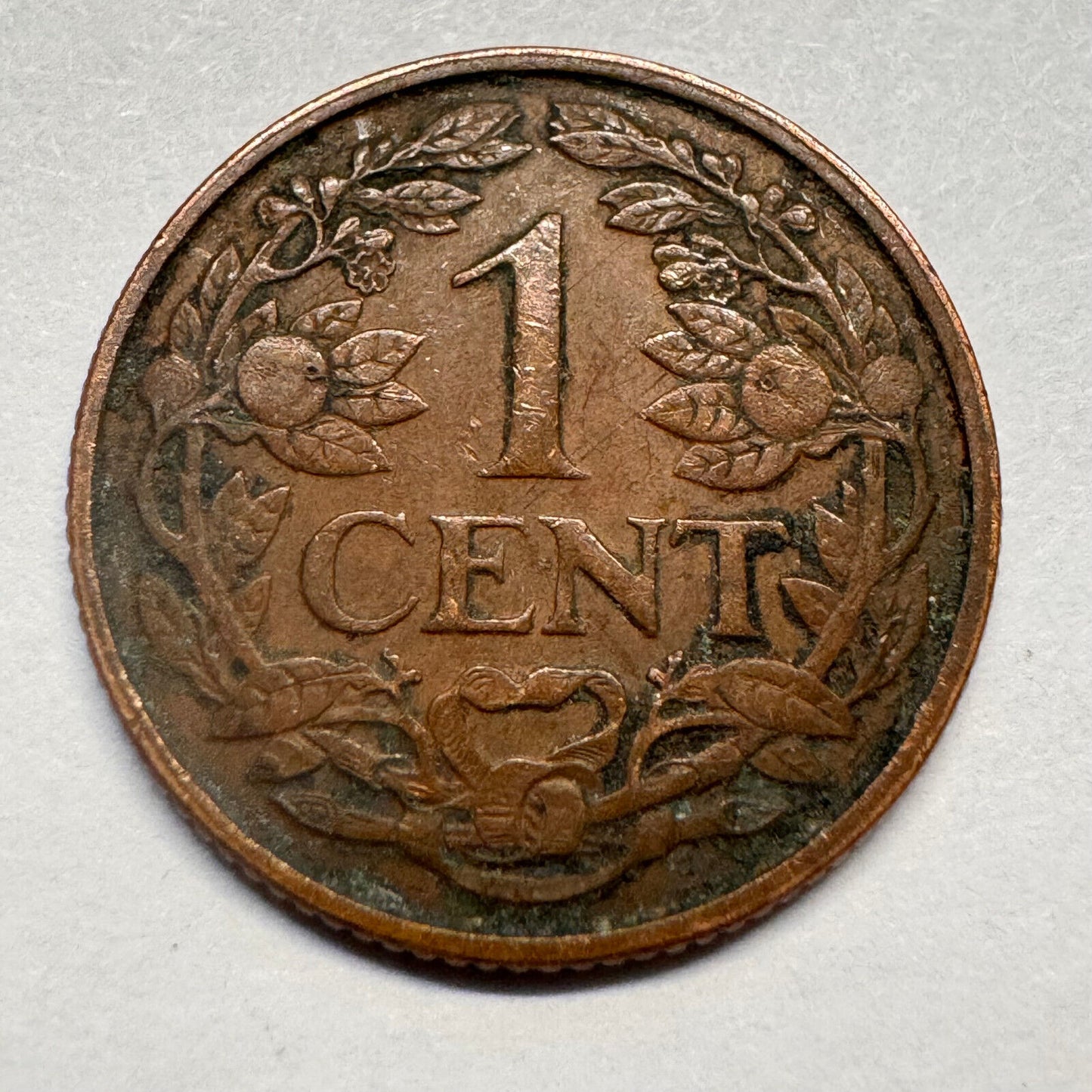 1954 Netherlands Antilles 1 Cent - Beautiful Coin - #A-065