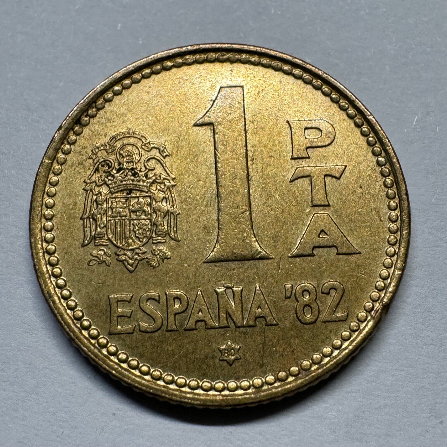 Spain 1982 1 Peseta - Beautiful Coin - #A-007