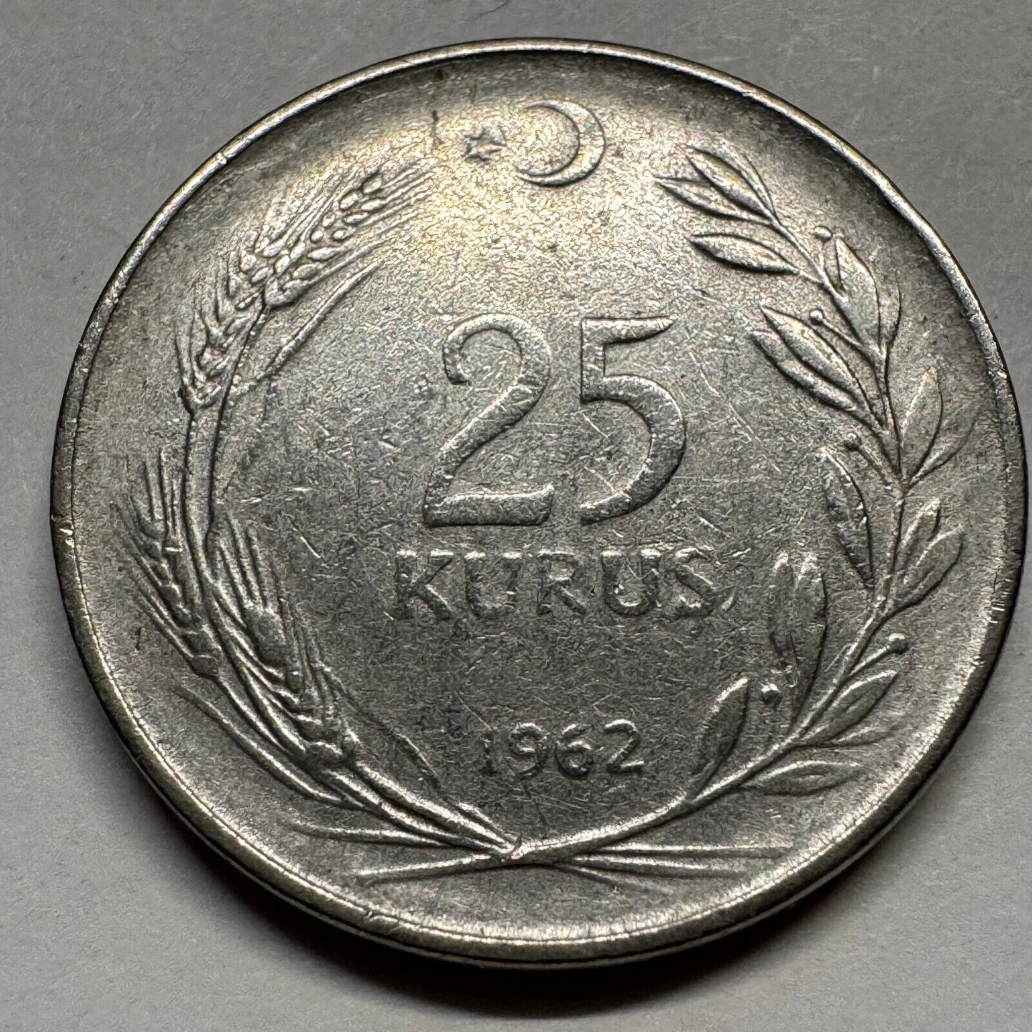 1962 Turkey 25 Kurus - Beautiful Coin - #A-085