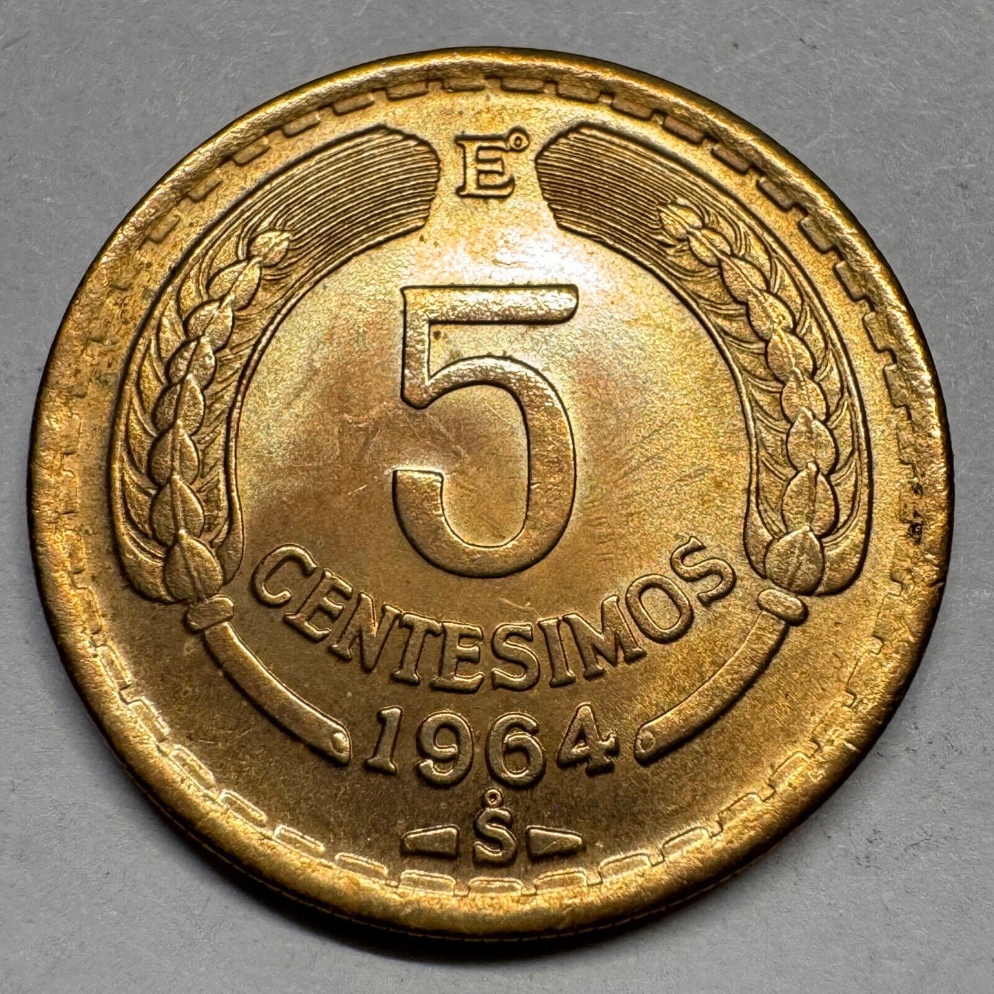 1964 Chile 5 Centesimos - Beautiful Coin - #A-037