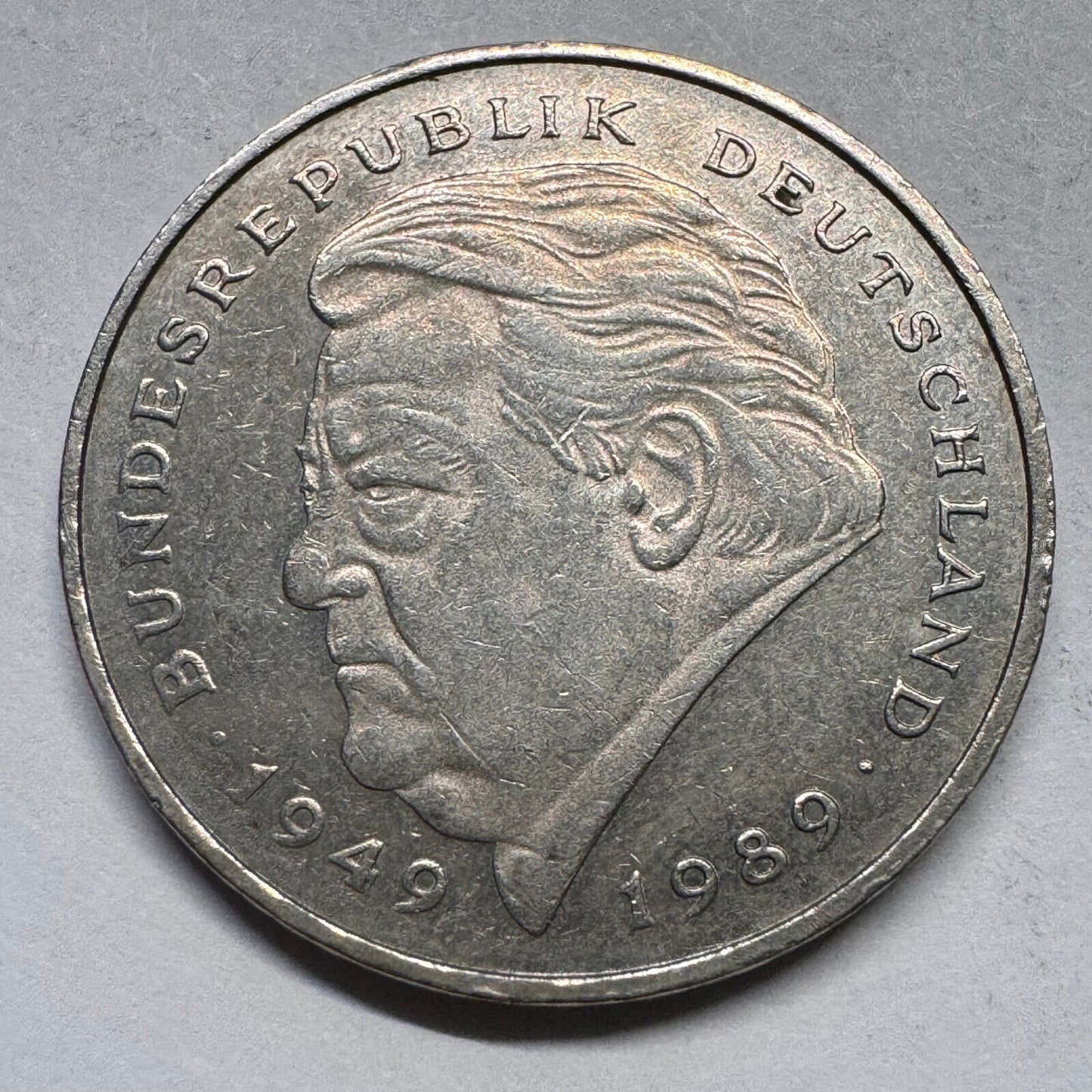 1990 Germany 2 Mark - G - Beautiful Coin - #A-051