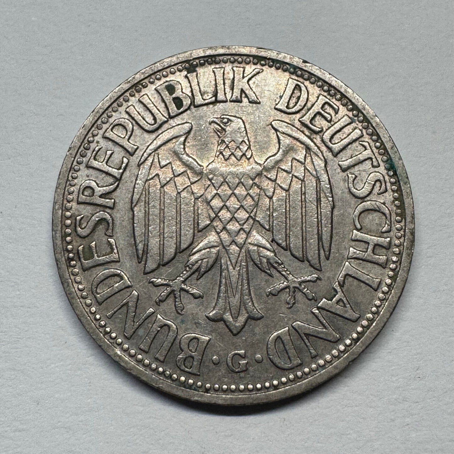 1955 Germany 1 Mark - Beautiful Coin - Lot #B-046