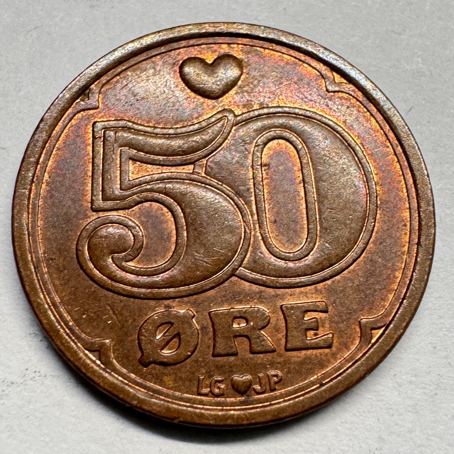 1990 Denmark 50 Ore - Beautiful Coin - #A-032