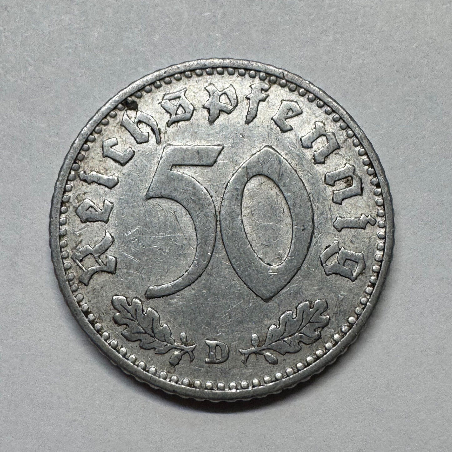 1935 Germany 50 Reichspfennig - Beautiful Coin - #B-031