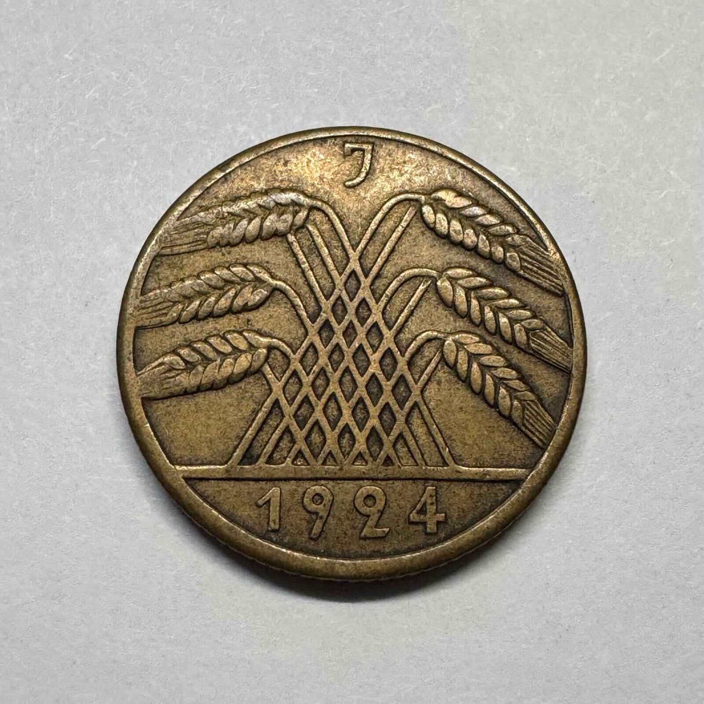 1924 Germany 10 Rentenpfennig - Beautiful Coin - #B-009