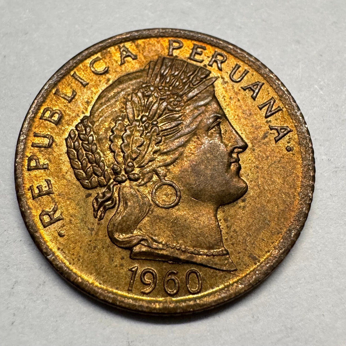 1960 Peru 10 Centavos - Beautiful Coin - #A-047
