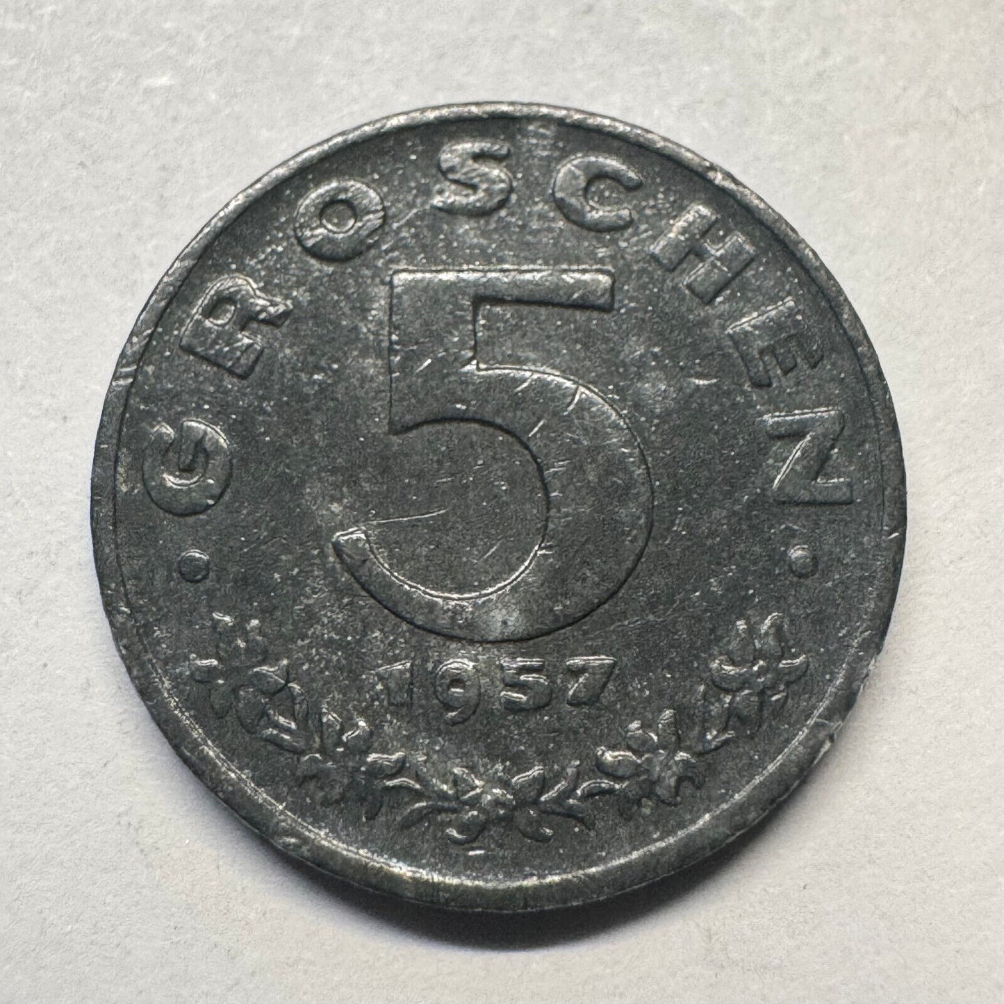 1957 Austria 5 Groschen - Beautiful Coin - #A-099