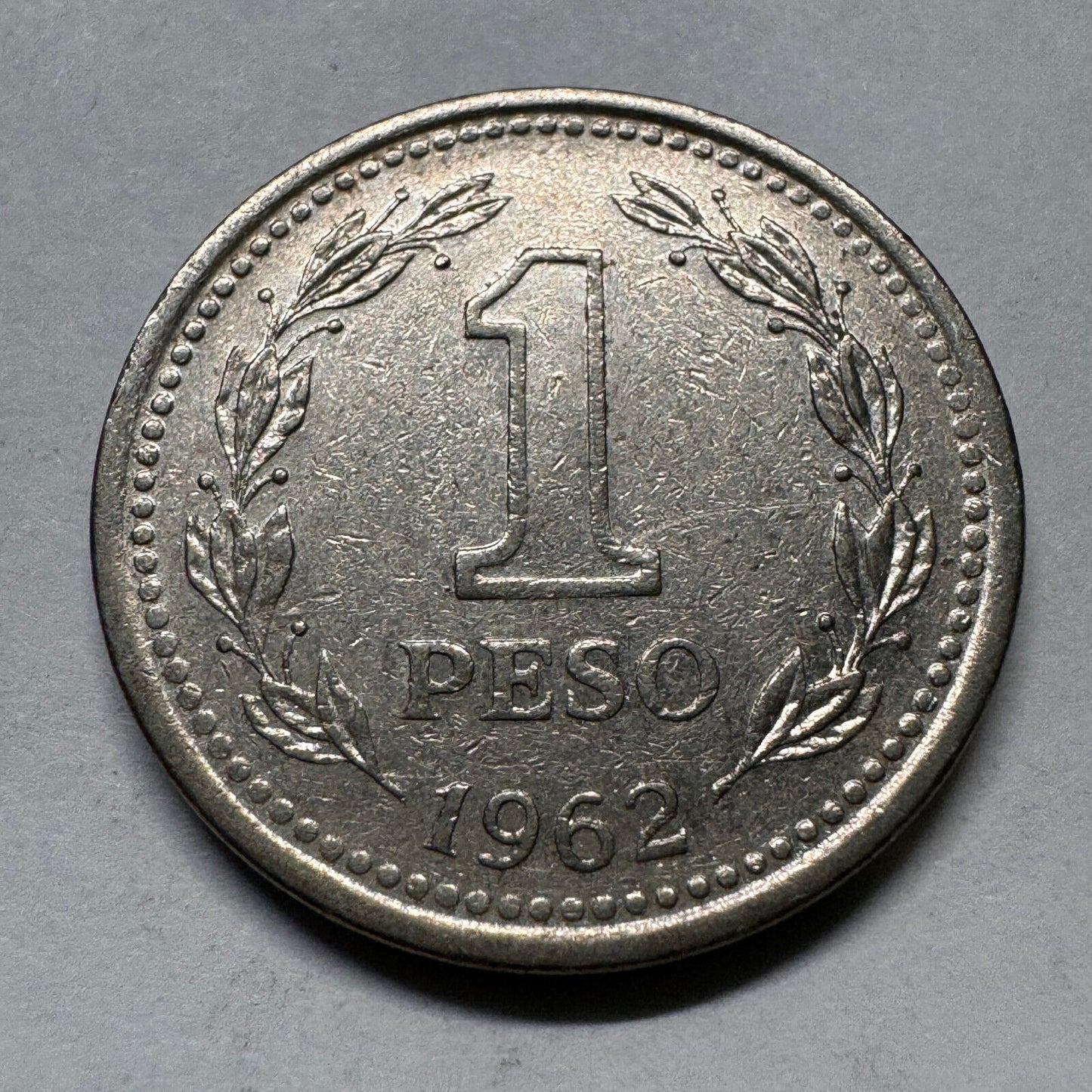 1962 Argentina 1 Peso - Beautiful Coin - #A-012