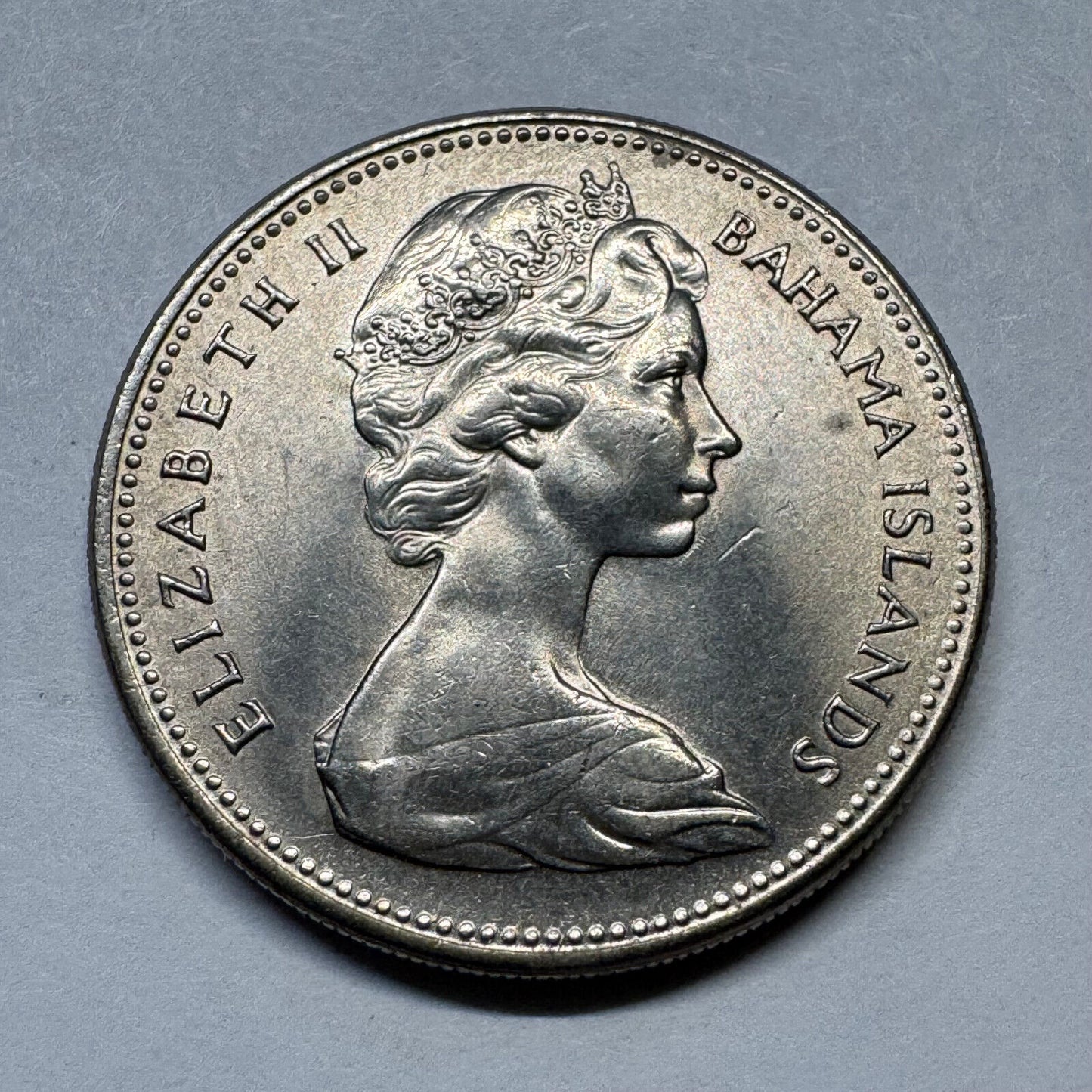 1966 Bahamas 25 Cents - Beautiful Coin - #B-005
