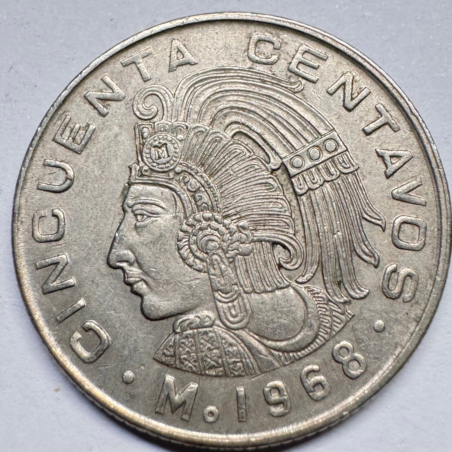 1968 Mexico 50 Centavos - Beautiful Coin - #A-021