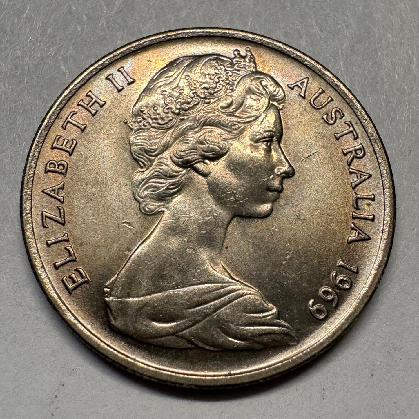 1969 Australia 5 Cents - Beautiful Coin - #A-069
