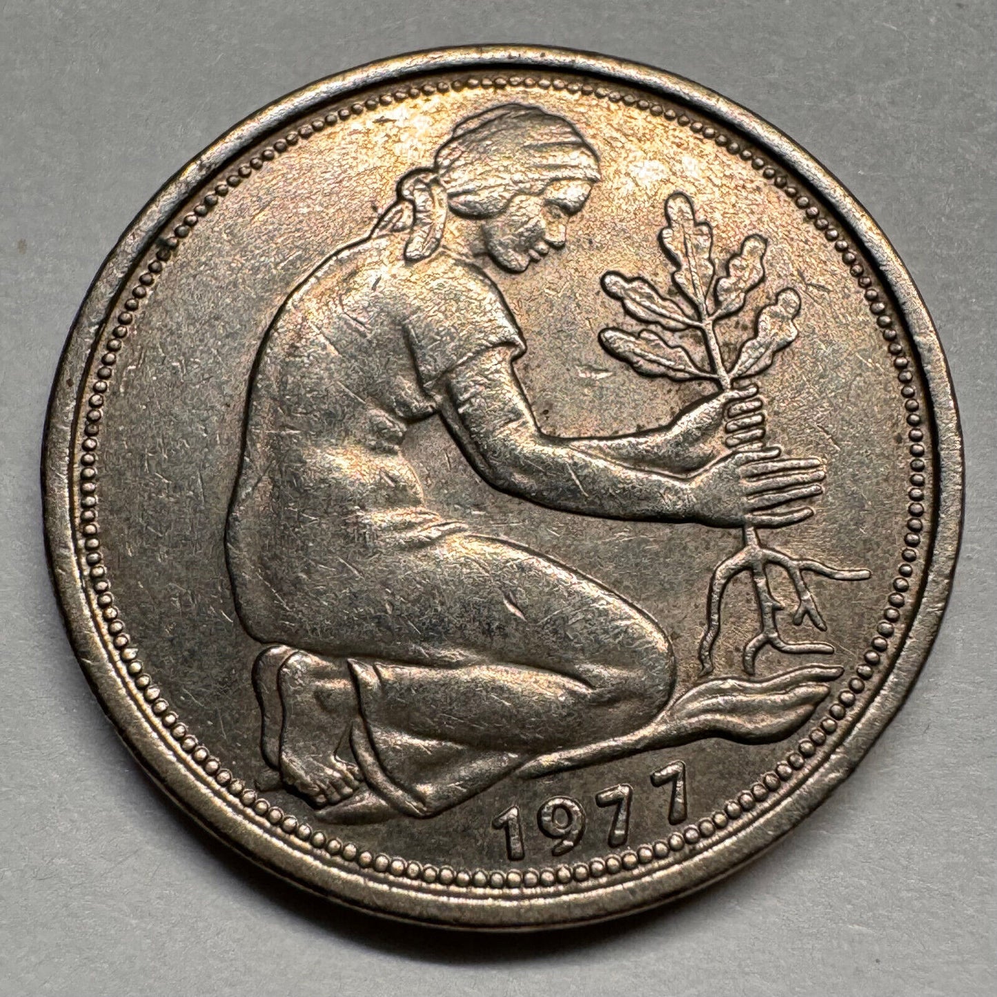 1977 Germany 50 Pfennig - D - Beautiful Coin - #A-019