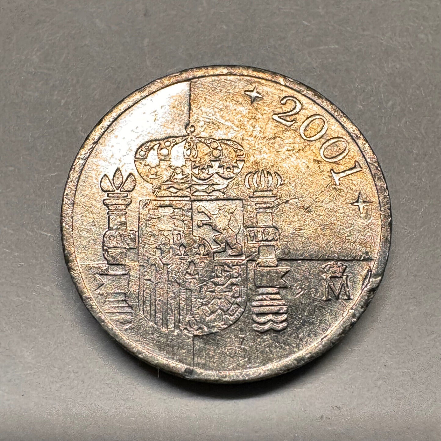 2001 Spain 1 Peseta - Beautiful Coin - #A-030