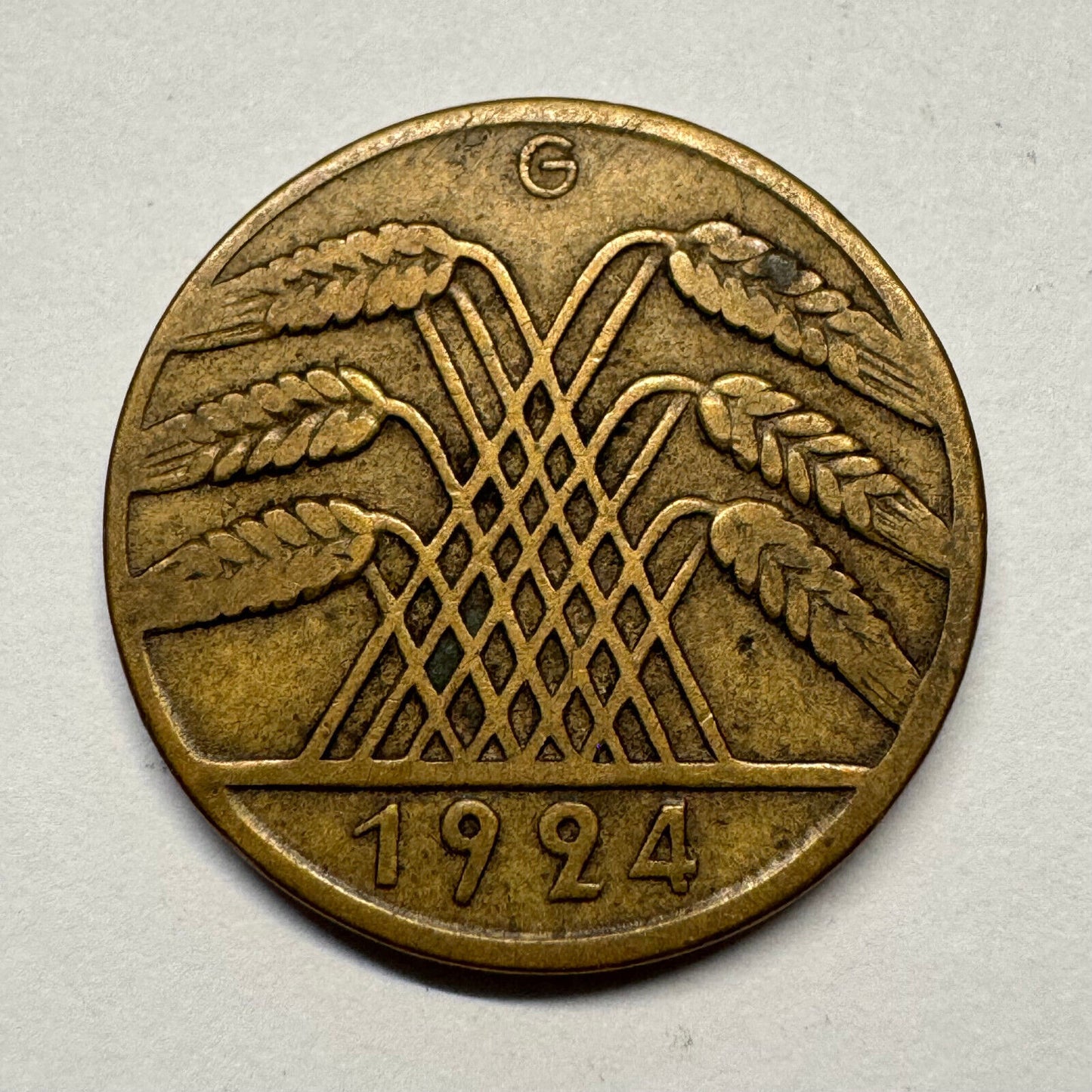 1924 Germany 10 Rentenpfennig - Beautiful Coin - #B-056