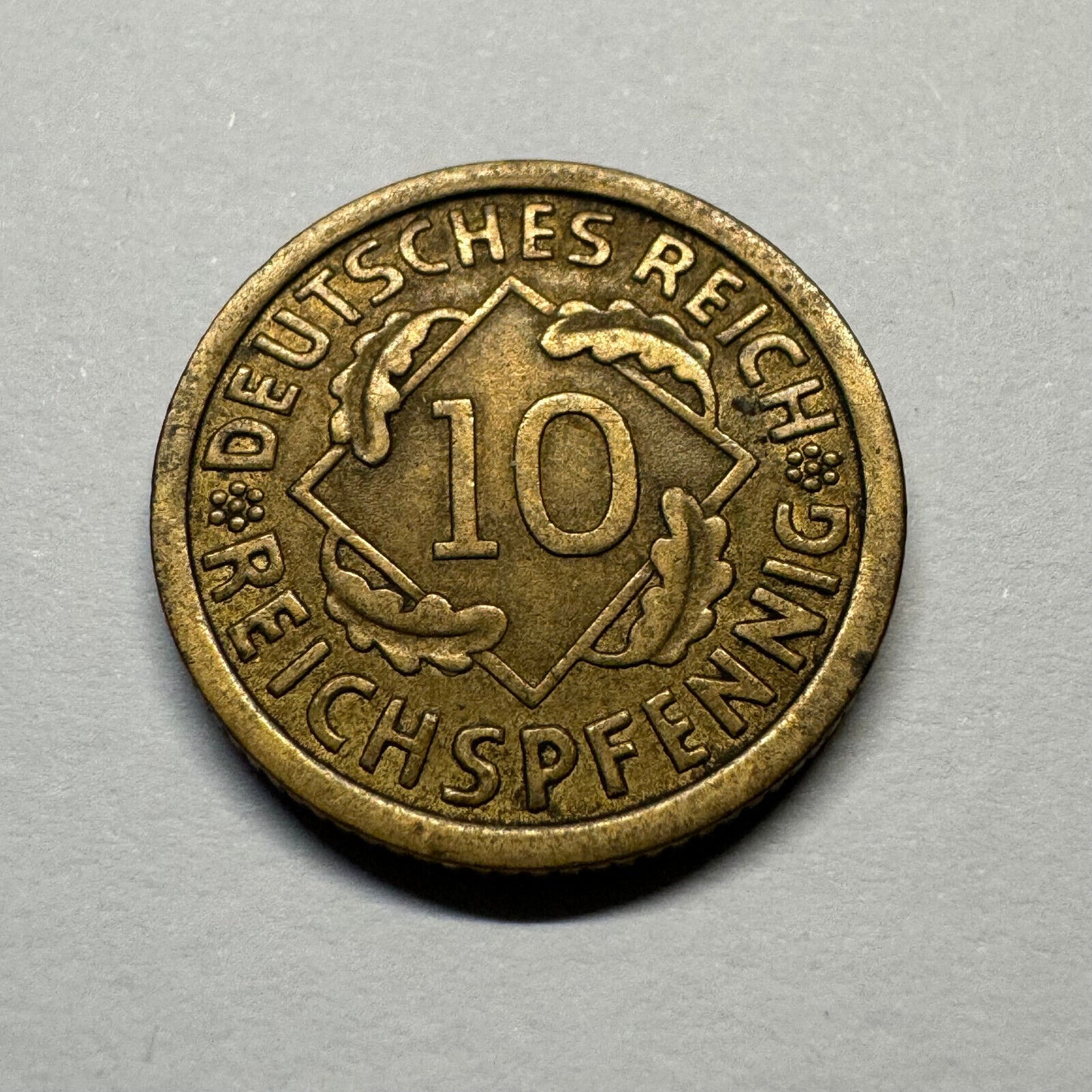 1936 Germany 10 Reichspfennig - Beautiful Coin - #A-002