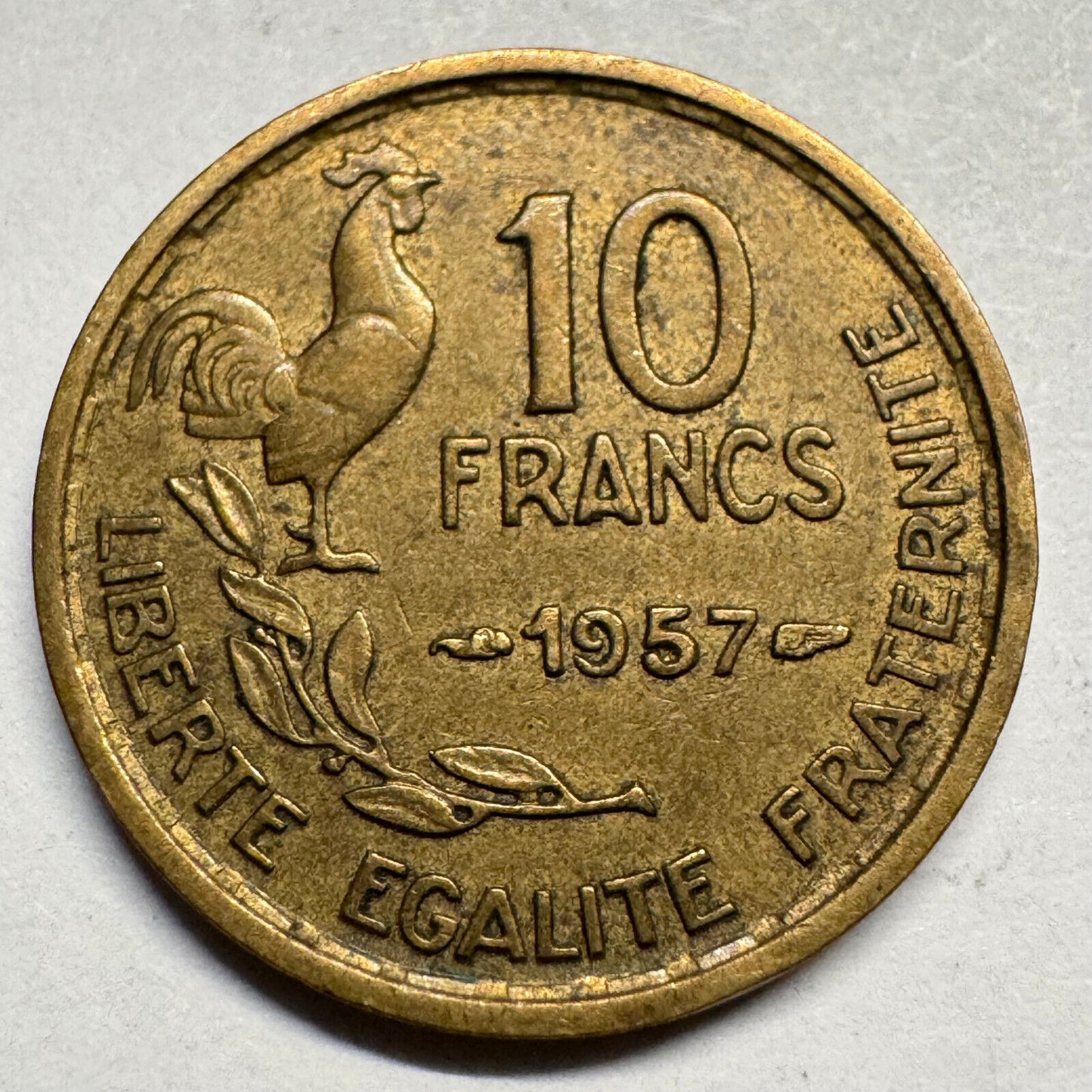 1957 France 10 Francs - Beautiful Coin - #A-081