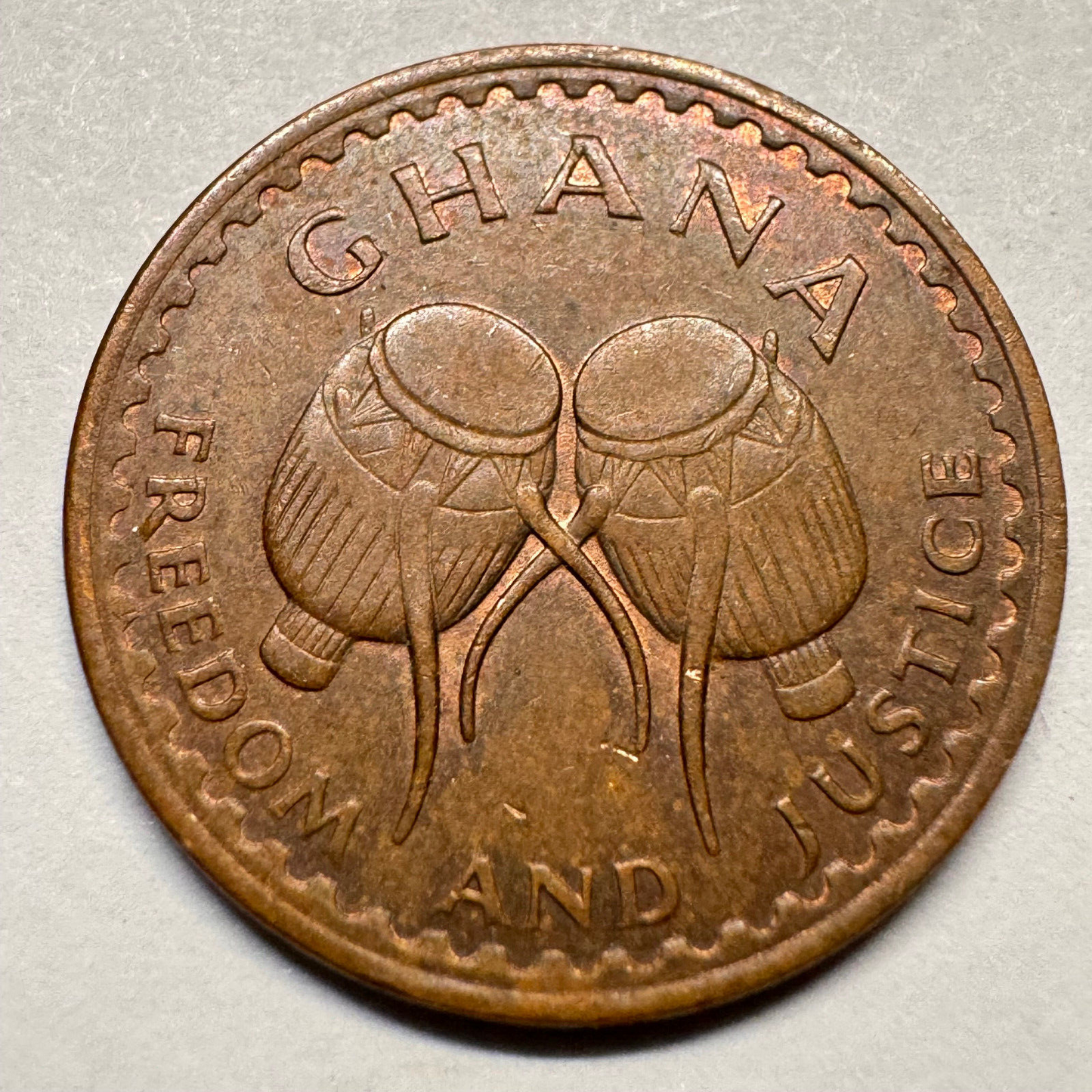 1967 Ghana 1/2 Pesewa - Beautiful Coin - #A-027