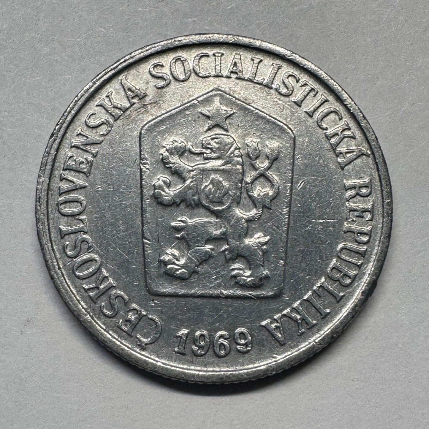 1969 Czechoslovakia 10 Haleru - Beautiful Coin - #A-099