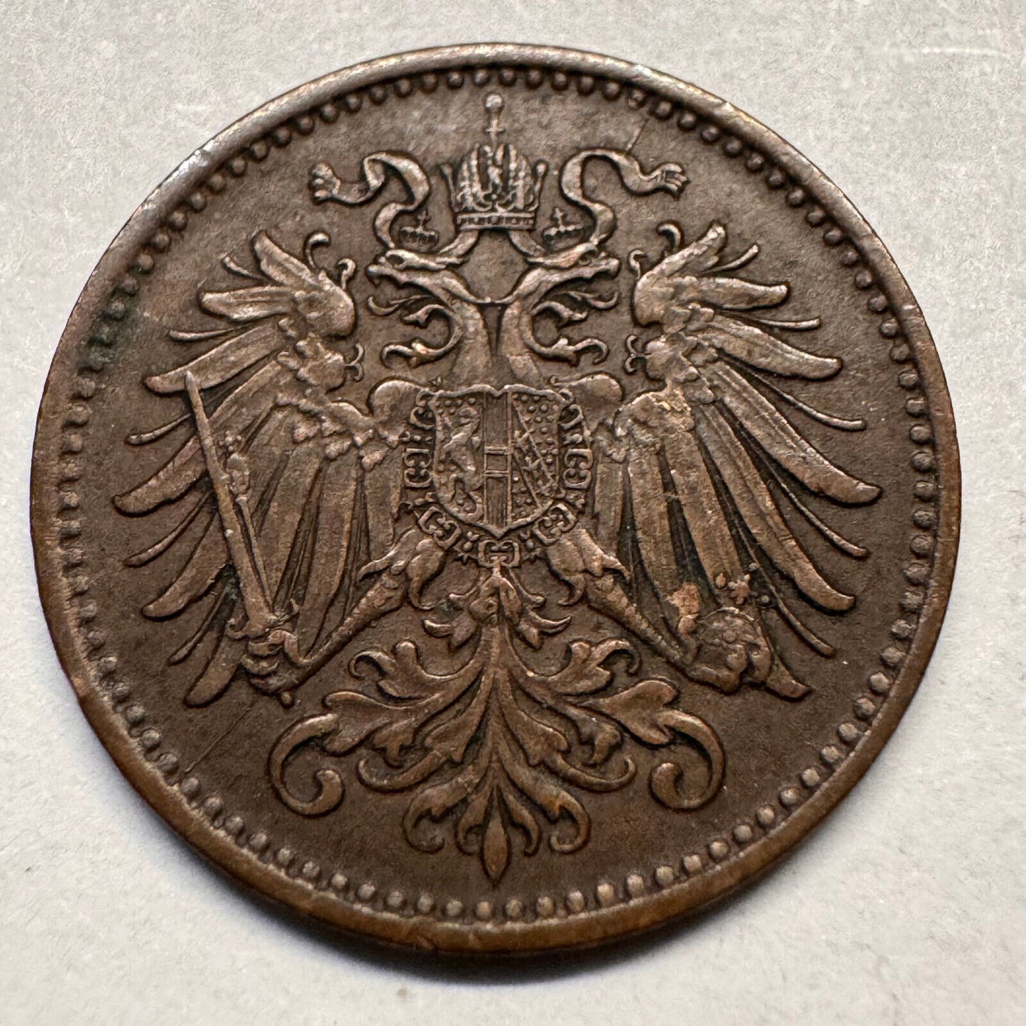 1894 Austria 1 Heller - Beautiful Coin - #A-042