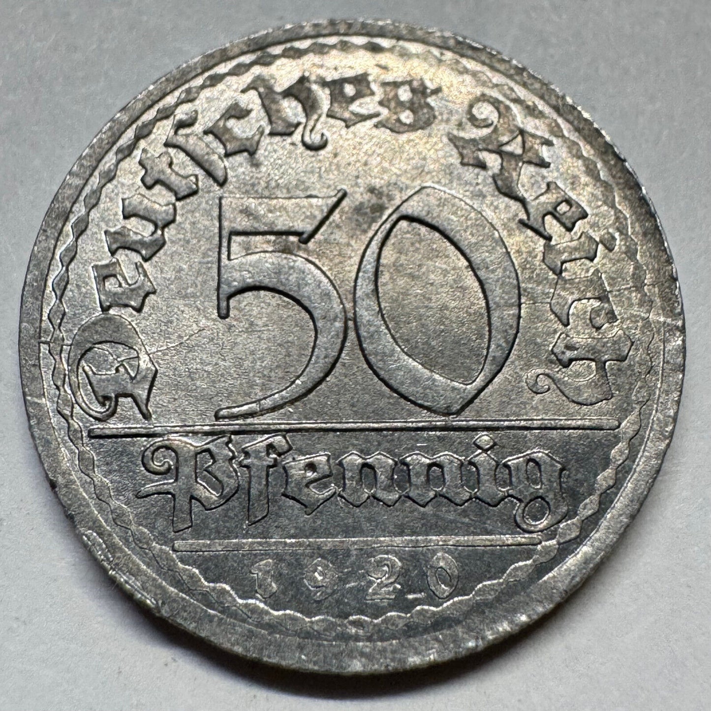 1920 Germany 50 Pfennig - Beautiful Coin - #A-089