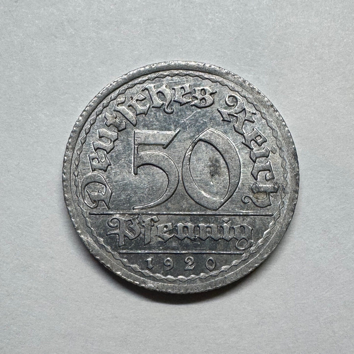 1920 Portugal 50 Pfennig - Beautiful Coin - #B-016