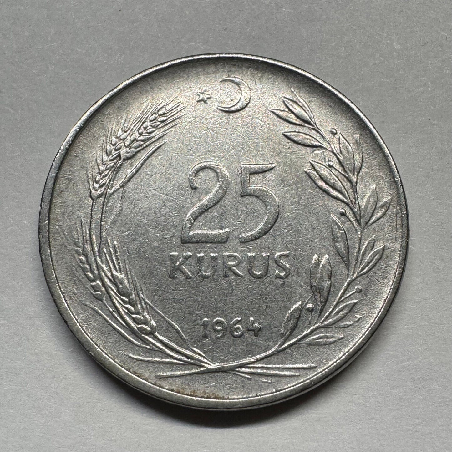 1964 Turkey 25 Kurus - Beautiful Coin - #B-001
