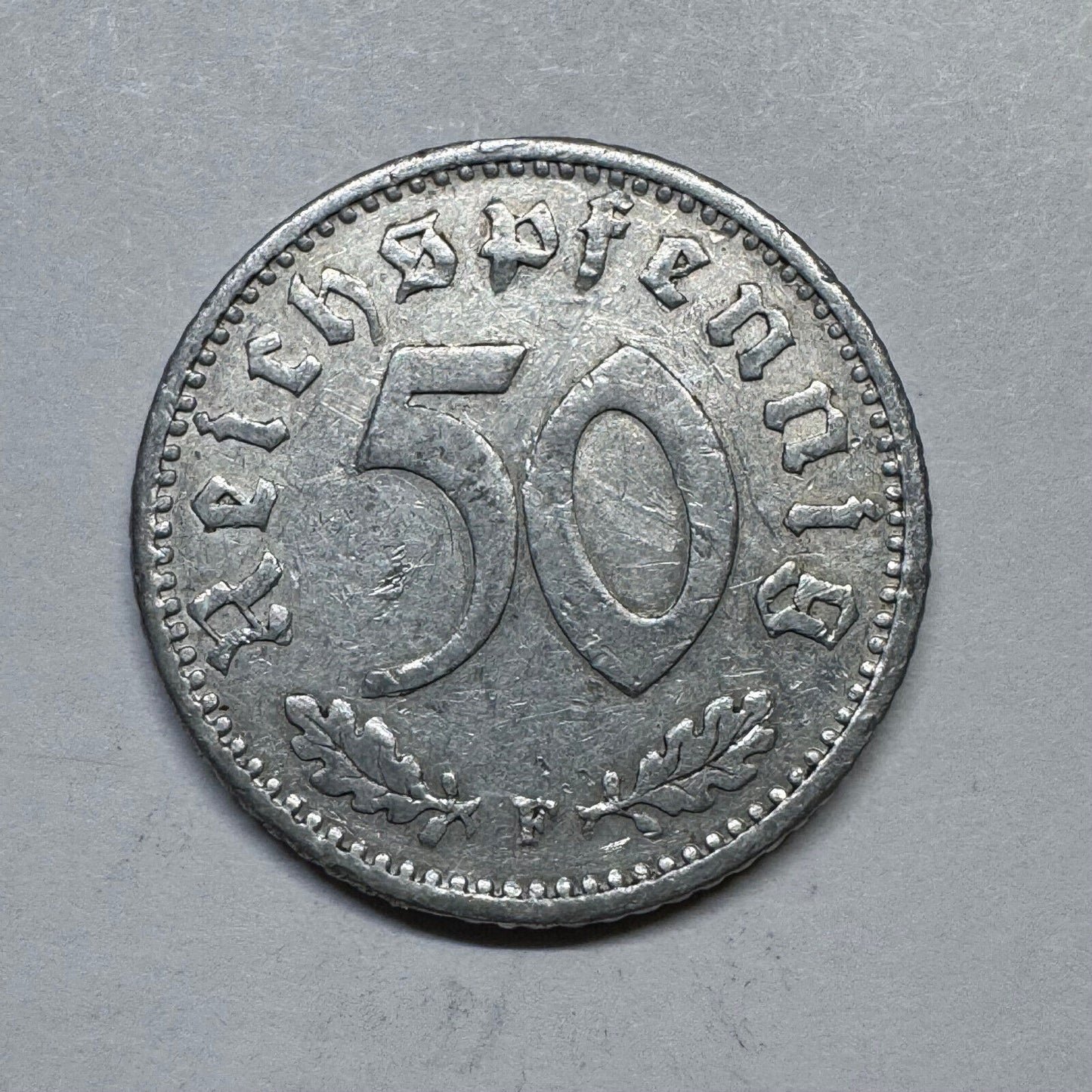 1940 Germany 50 Pfennig - Beautiful Coin - #A-100