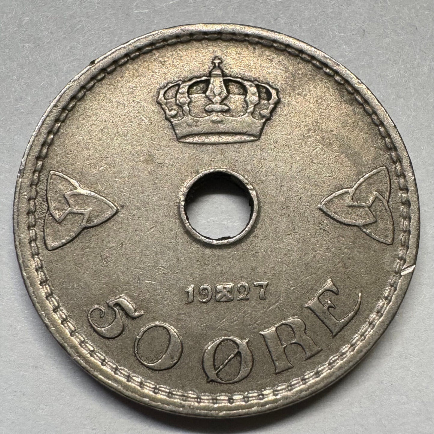 1927 Norway 50 Ore - Beautiful Coin - #A-082