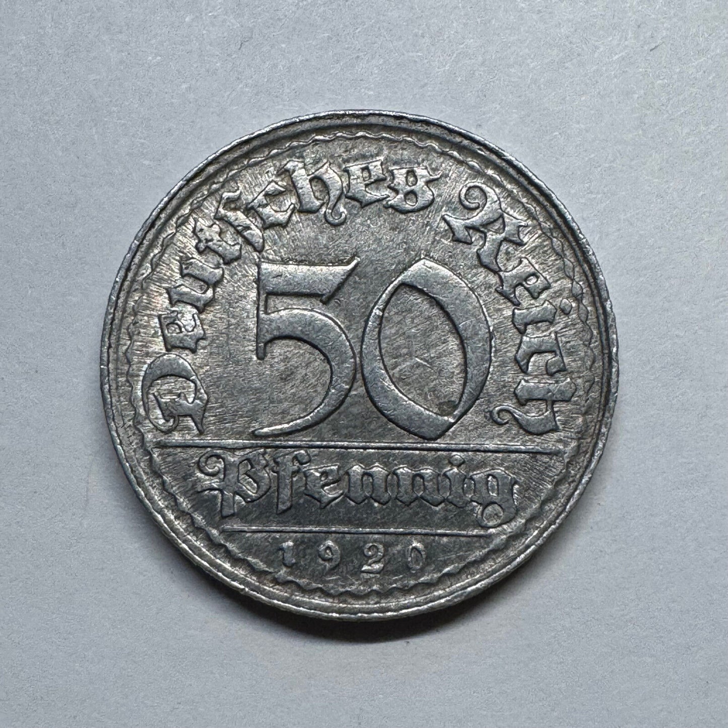 1920 Germany 50 Pfennig - Beautiful Coin - #B-021
