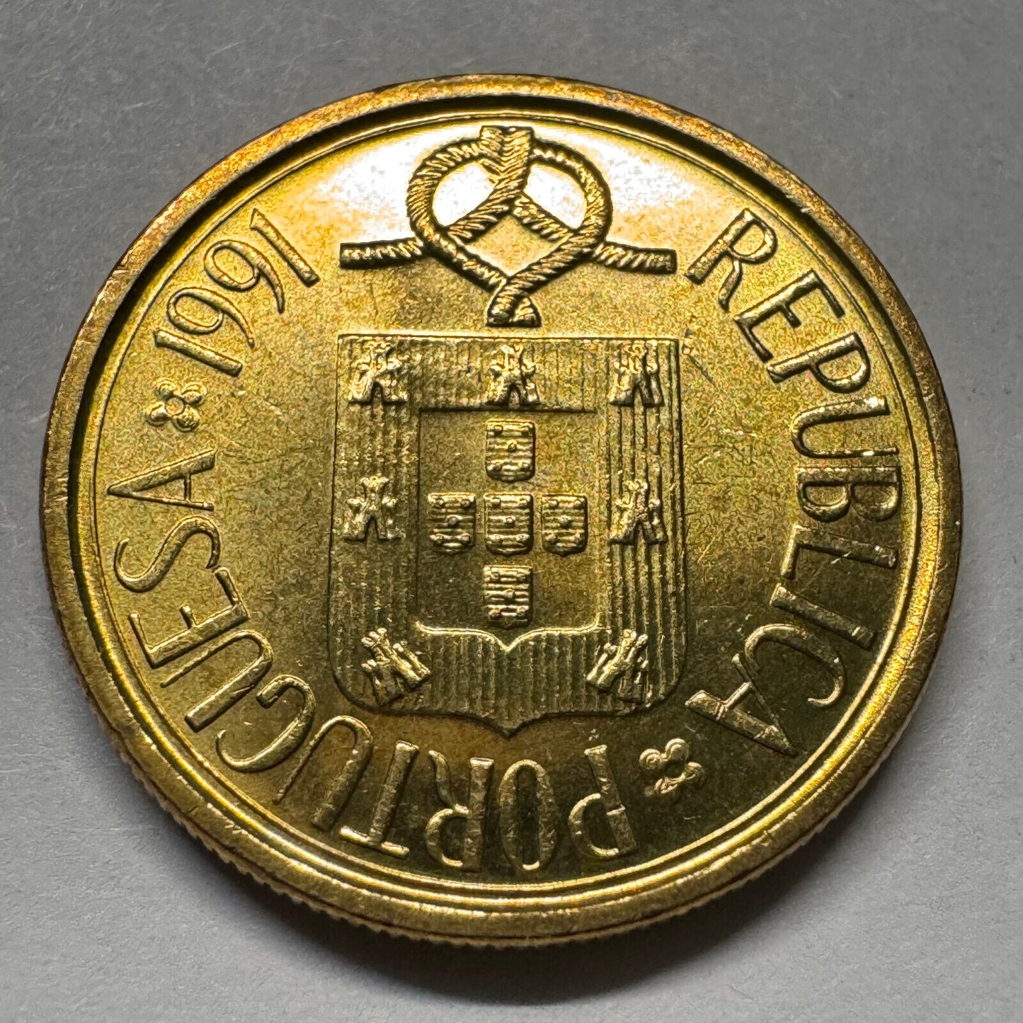 1991 Portugal 5 Escudos - Beautiful Coin - #A-068