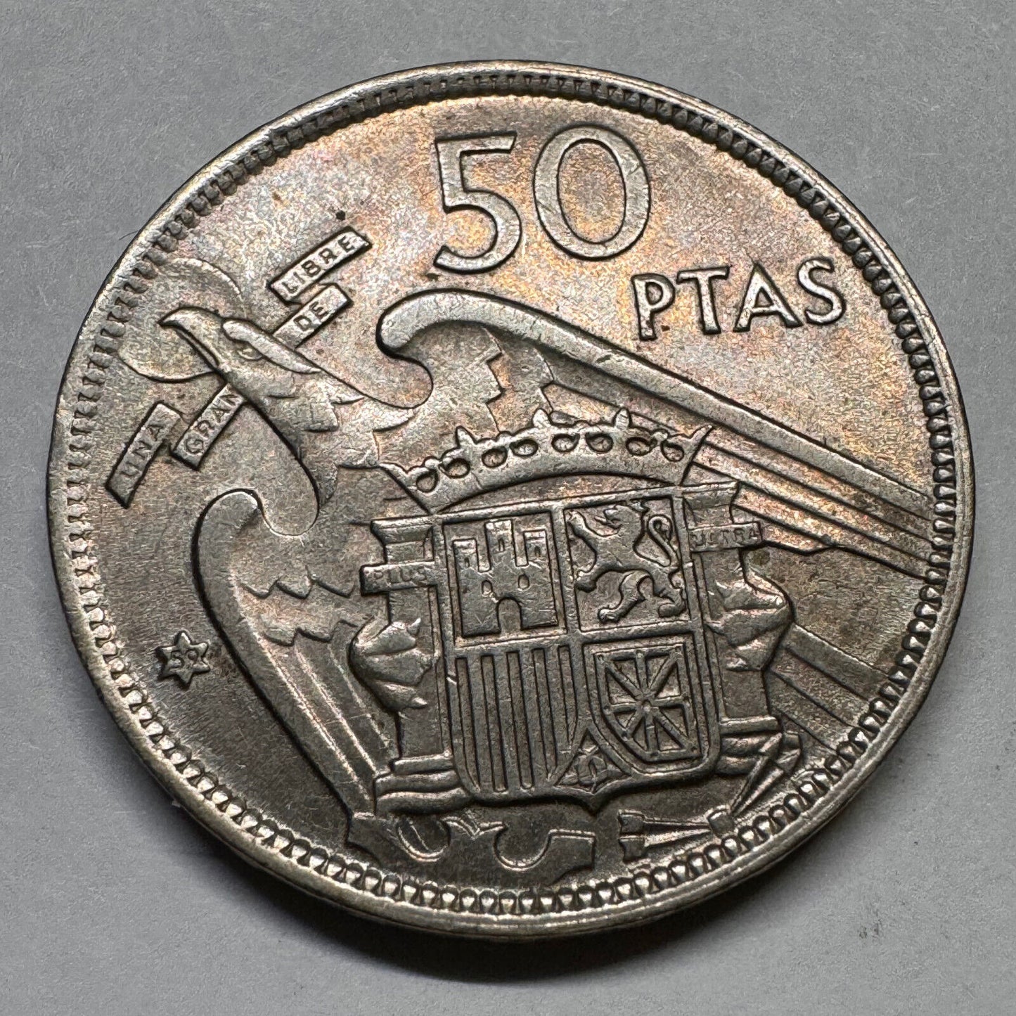 1959 Spain 50 Pesetas - Beautiful Coin - #A-013