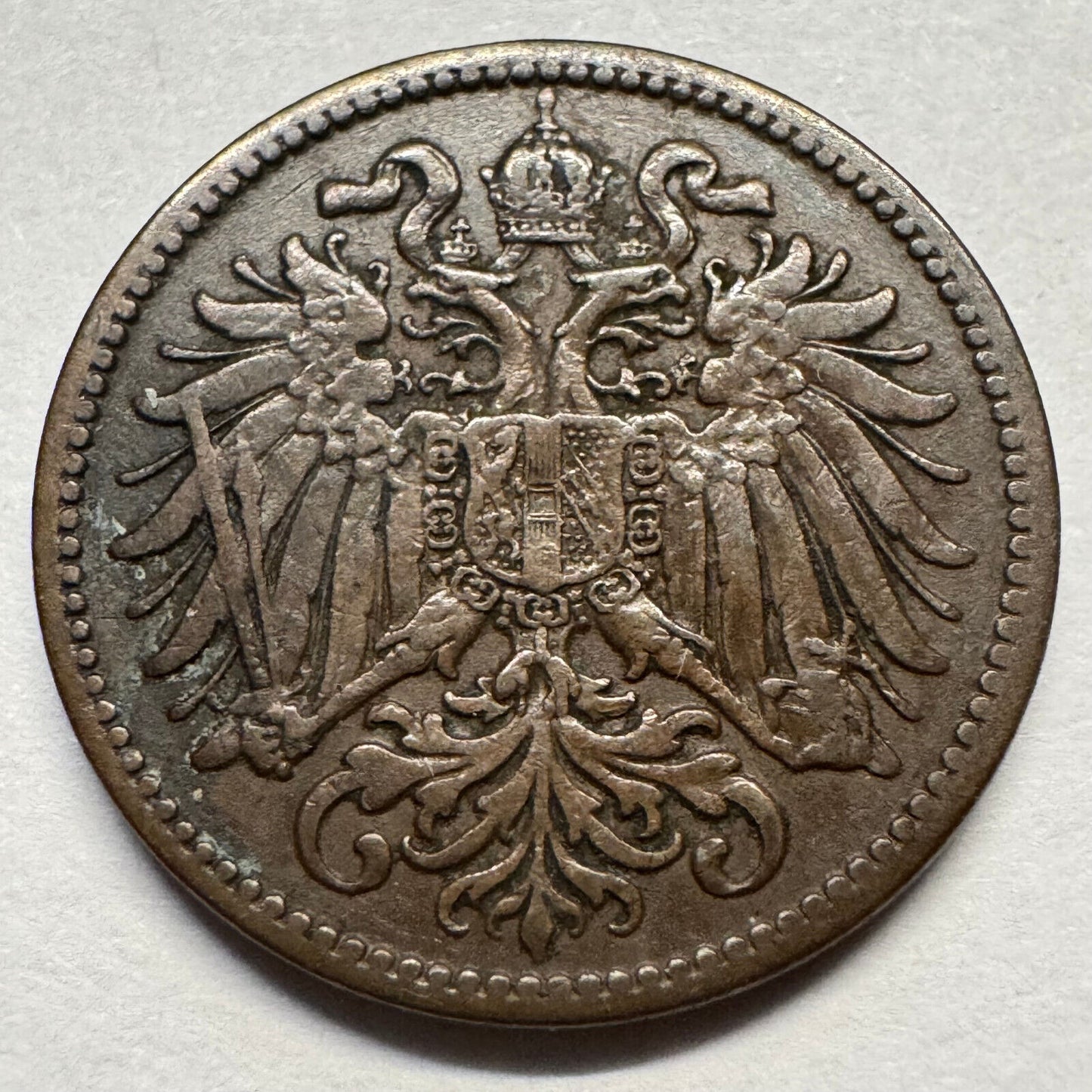 1910 Austria 2 Heller - Beautiful Coin - #A-091