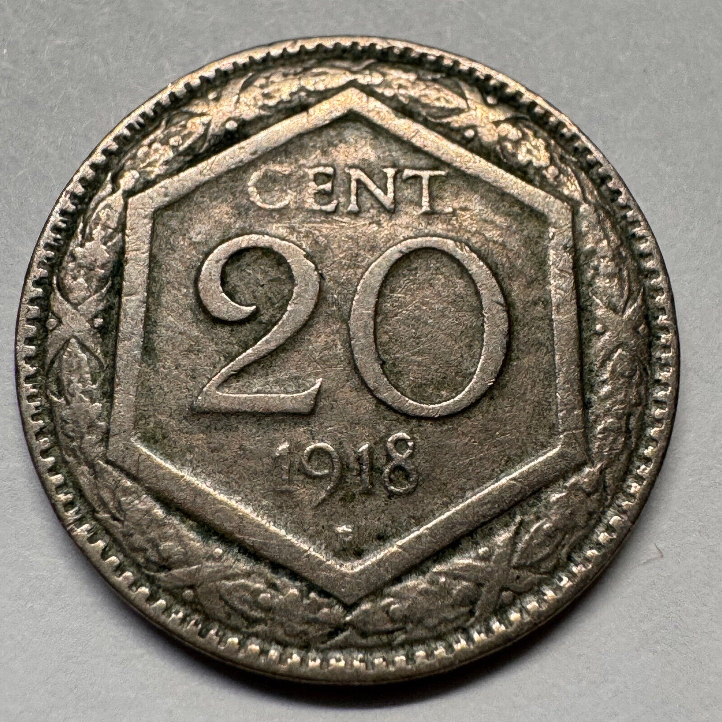 1918 Italy 20 Cents - Beautiful Coin - #A-044