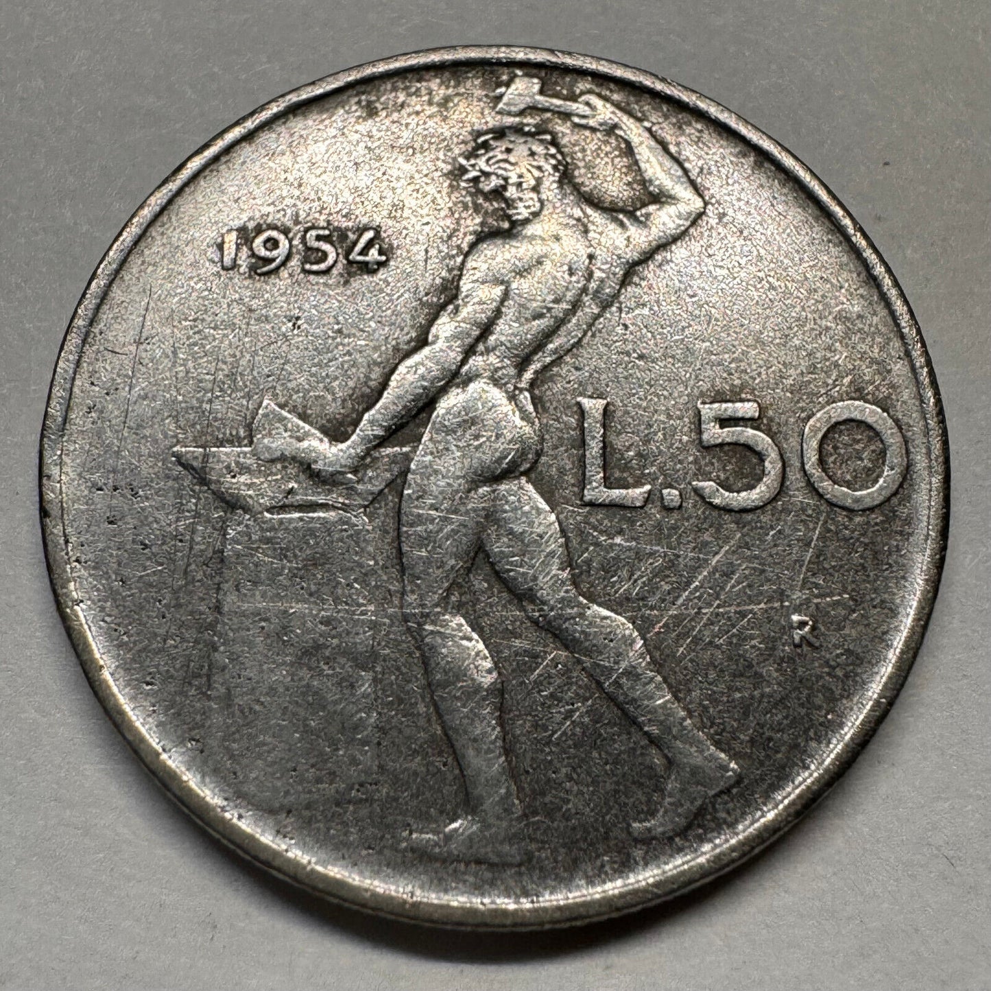 1954 Italy 50 Lire - Beautiful Coin - #A-062