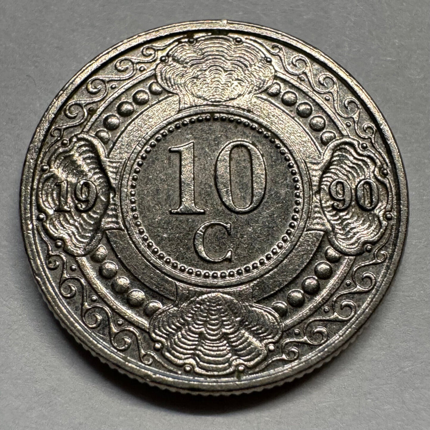 1990 Netherlands Antilles 10 Cents - Beautiful Coin - #A-071